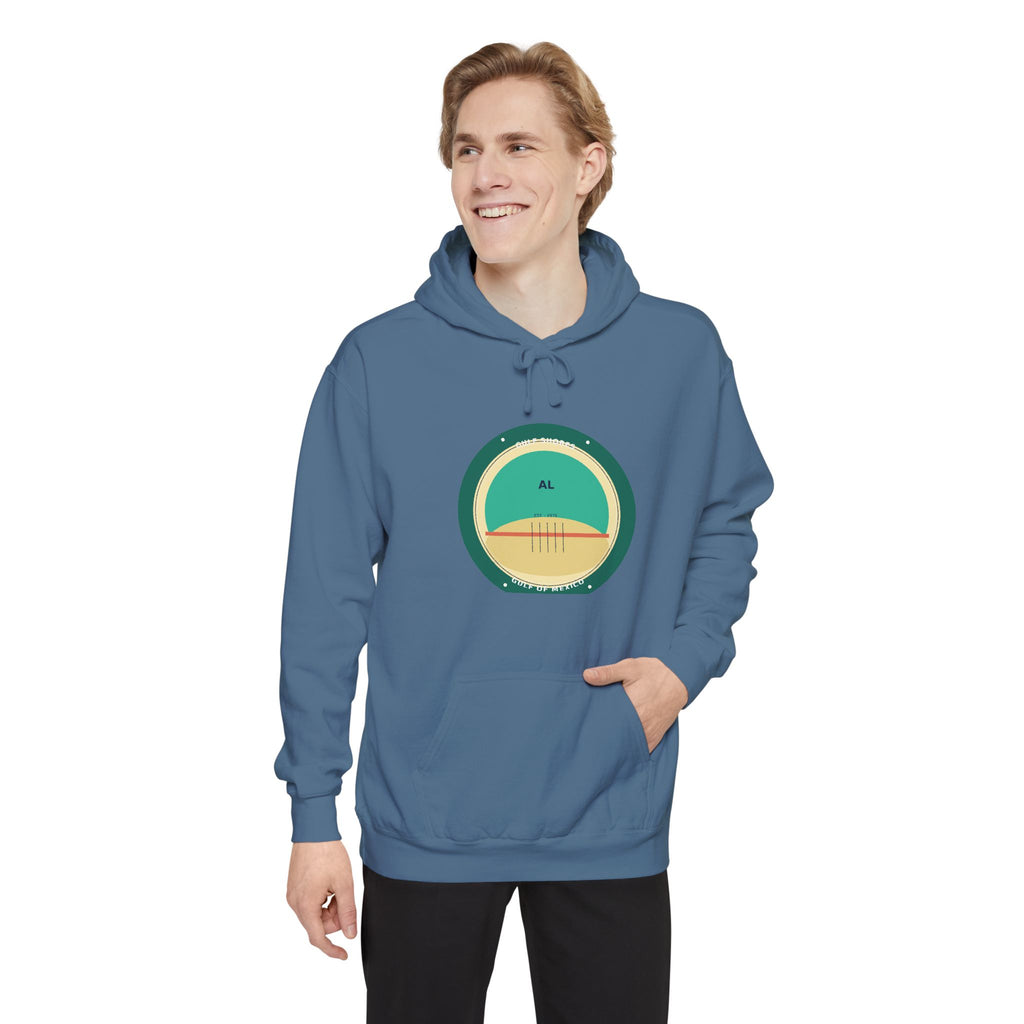 Gulf Shores Alabama Hoodie | Coastal Badge Art