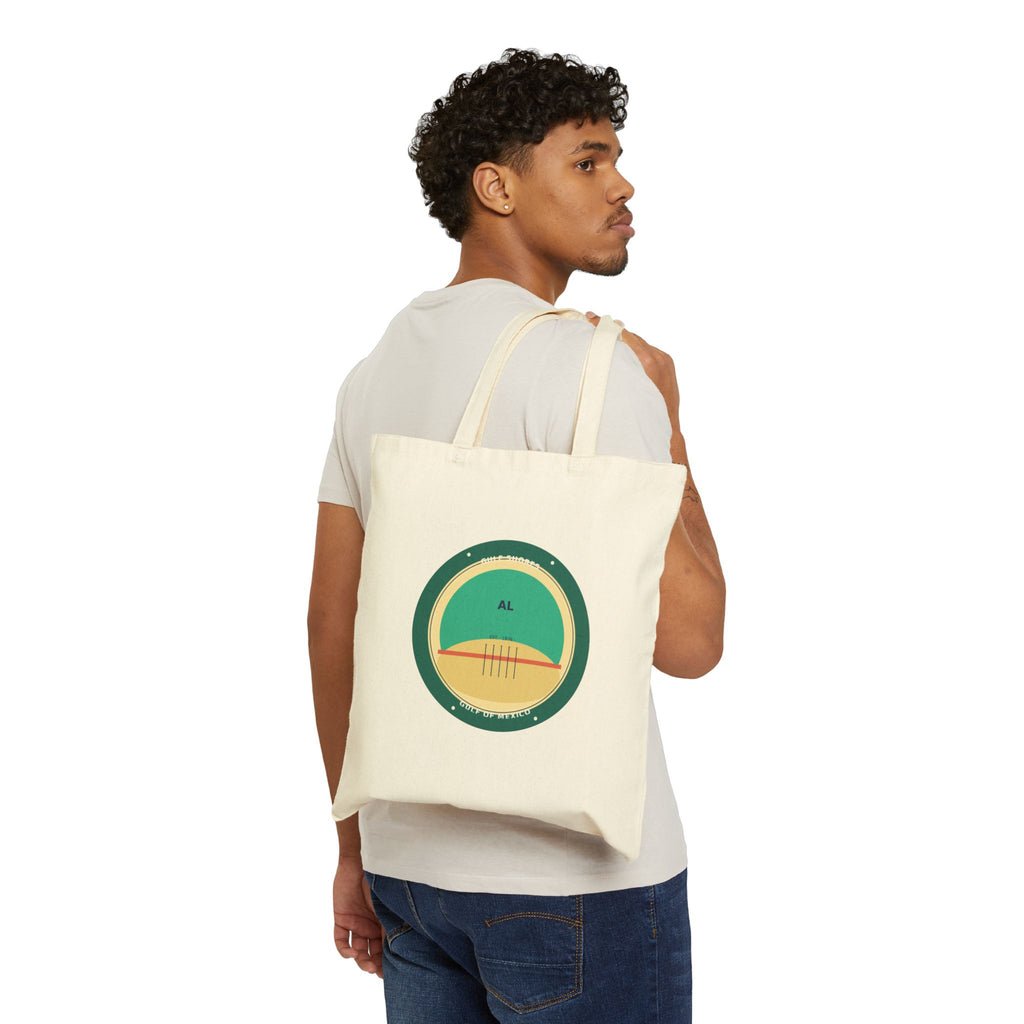 Gulf Shores Alabama Tote Bag | Coastal Badge Art