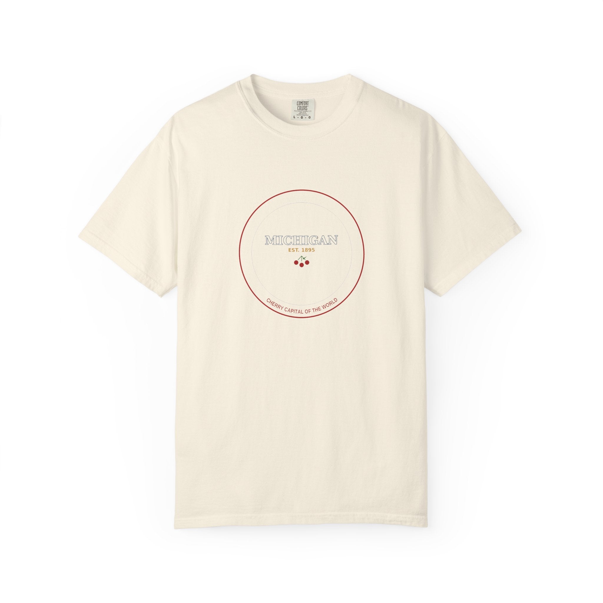 Traverse City Michigan Tee | Vintage Cherry Capital Badge