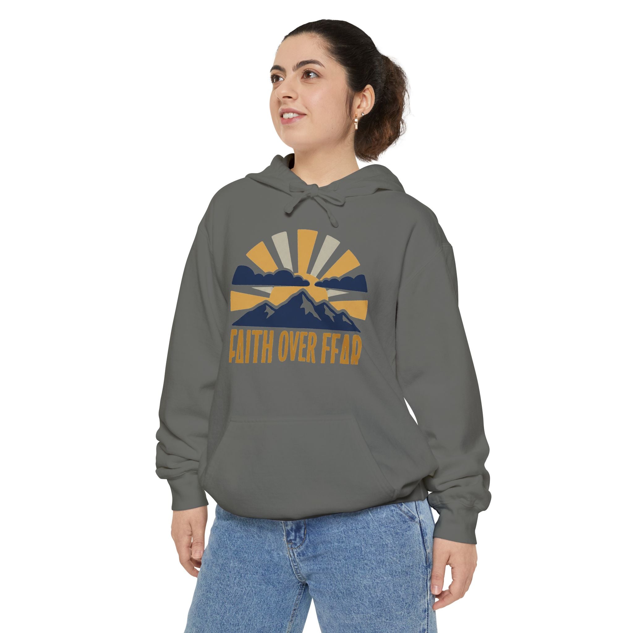 Faith Over Fear Hoodie | Inspirational Christian Sweatshirt
