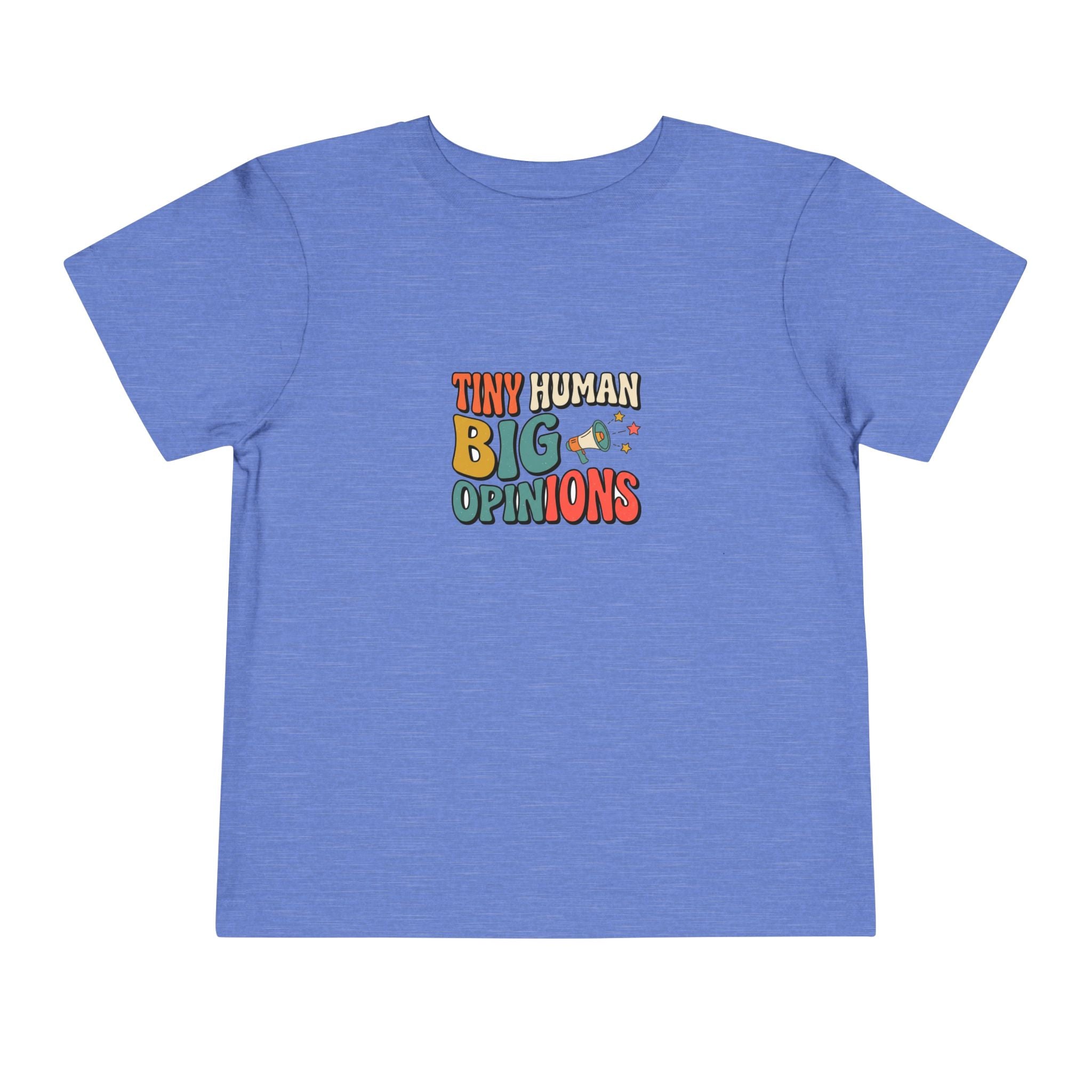 Tiny Human Big Opinions Toddler Shirt Funny Retro Tee