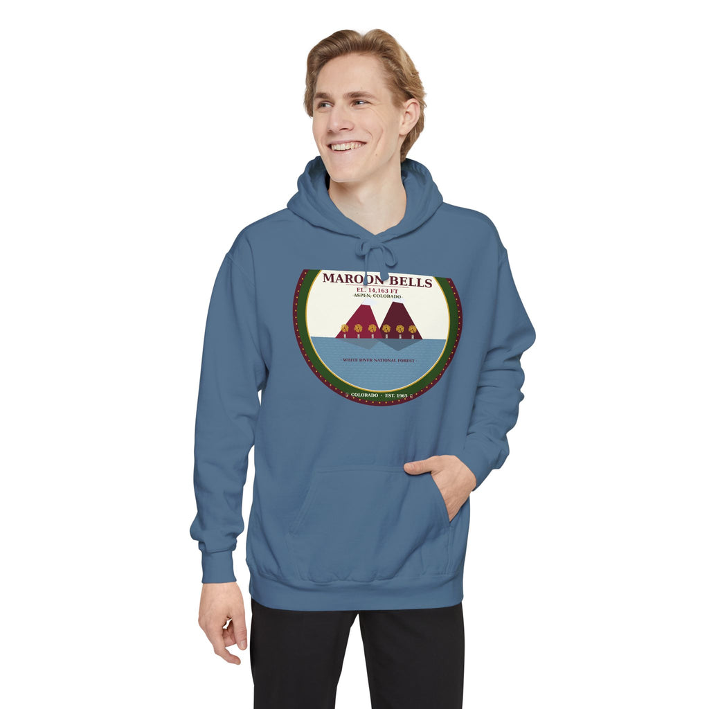 Maroon Bells Badge Hoodie — Colorado 14er