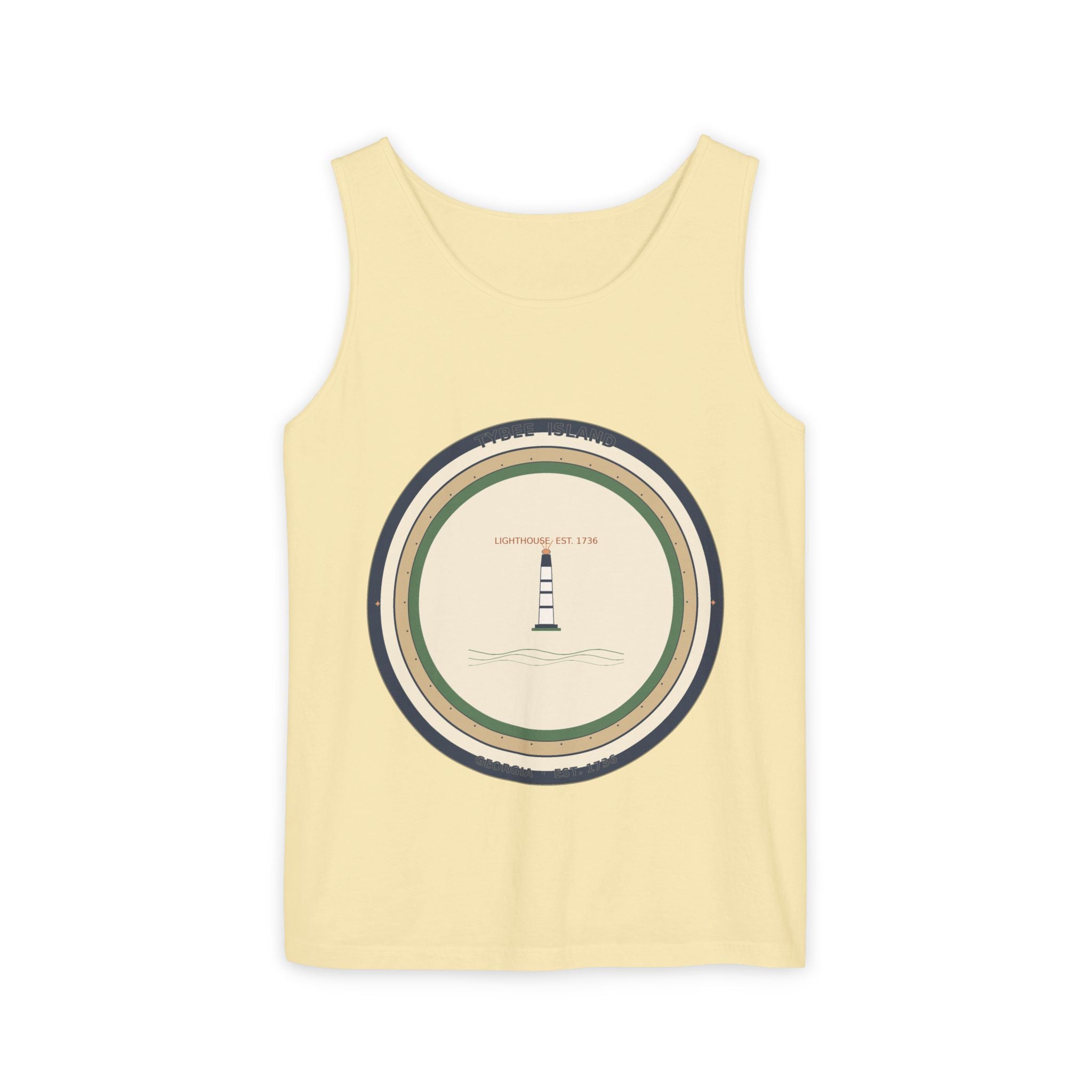 Tybee Island Tank Top | Comfort Colors | Coastal Summer Georgia