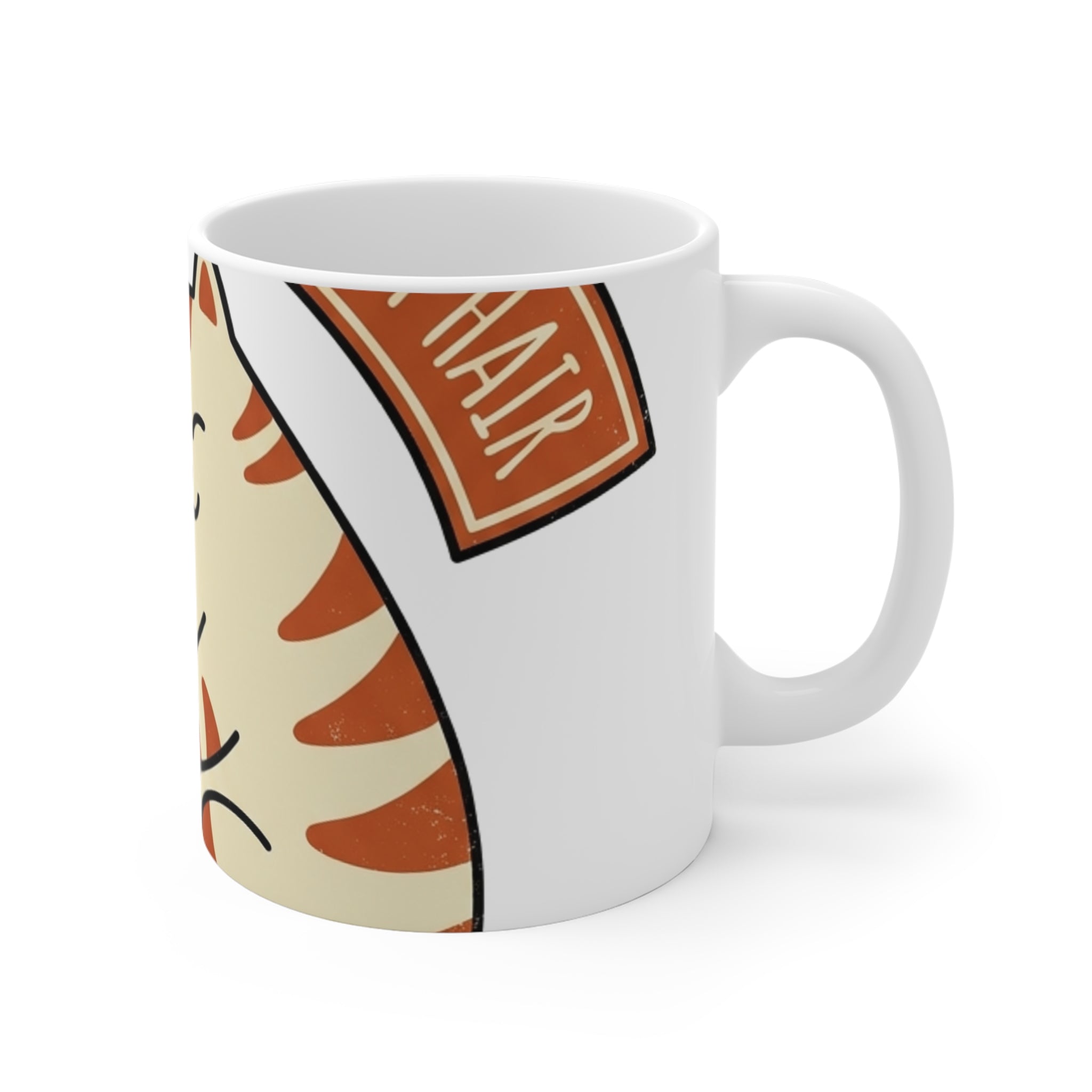 Cat Coffee Mug | Powered by Caffeine | funny cat coffee mug — gift for cat moms