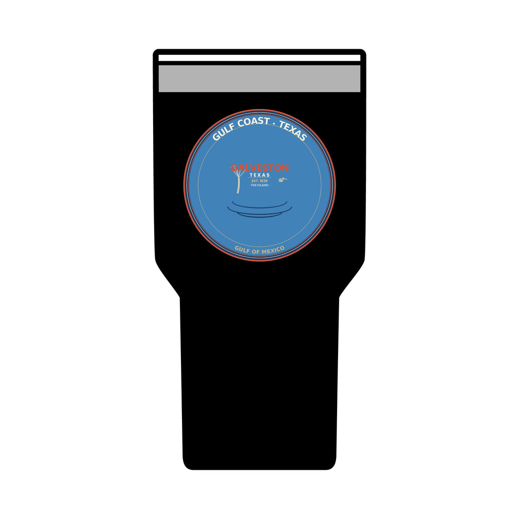 Galveston Texas Tumbler | Gulf Coast Vintage Badge | 30oz