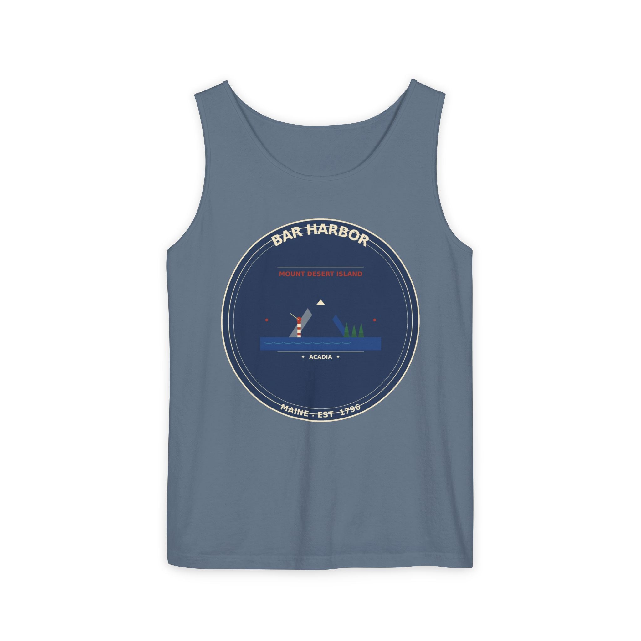 Bar Harbor Maine Tank Top | Acadia Vintage Badge Tank