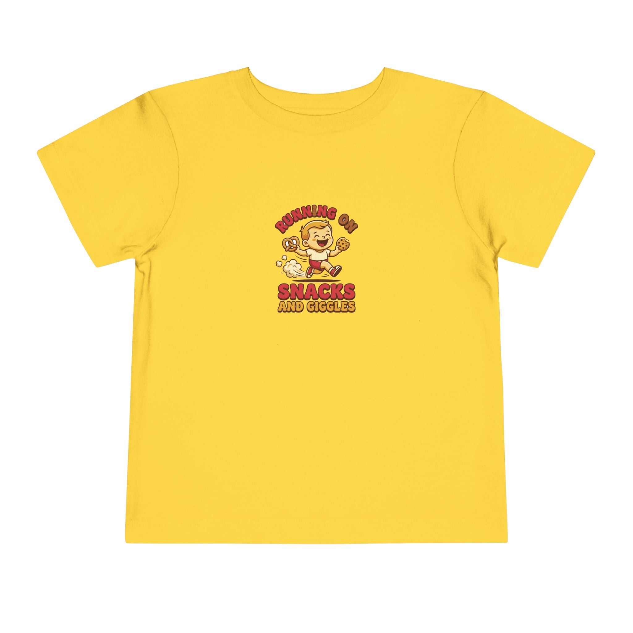 Running on Snacks and Giggles Toddler Shirt Funny Tee