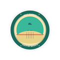 Gulf Shores Alabama Sticker | Coastal Badge Art