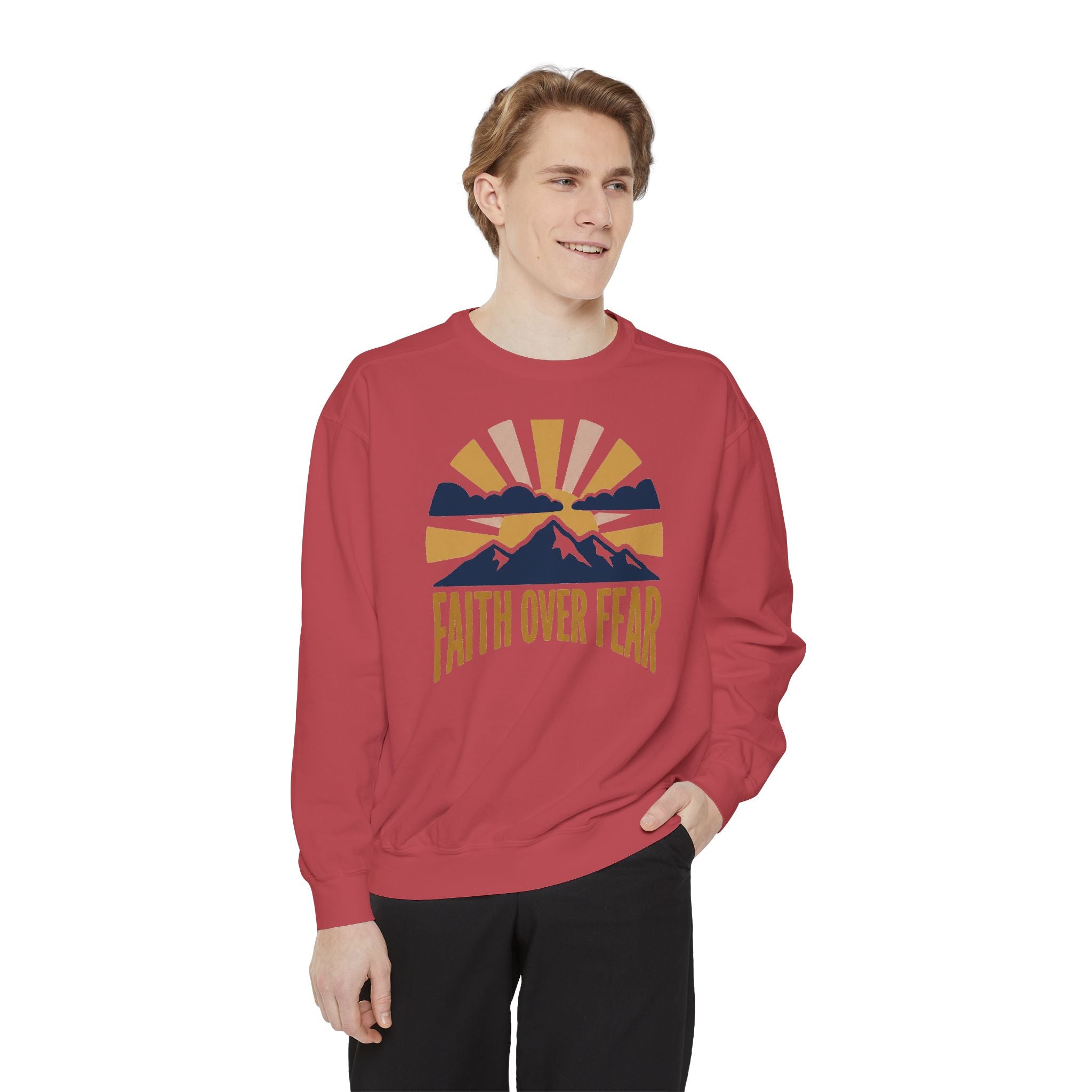 Faith Over Fear Crewneck Sweatshirt | Christian Inspirational