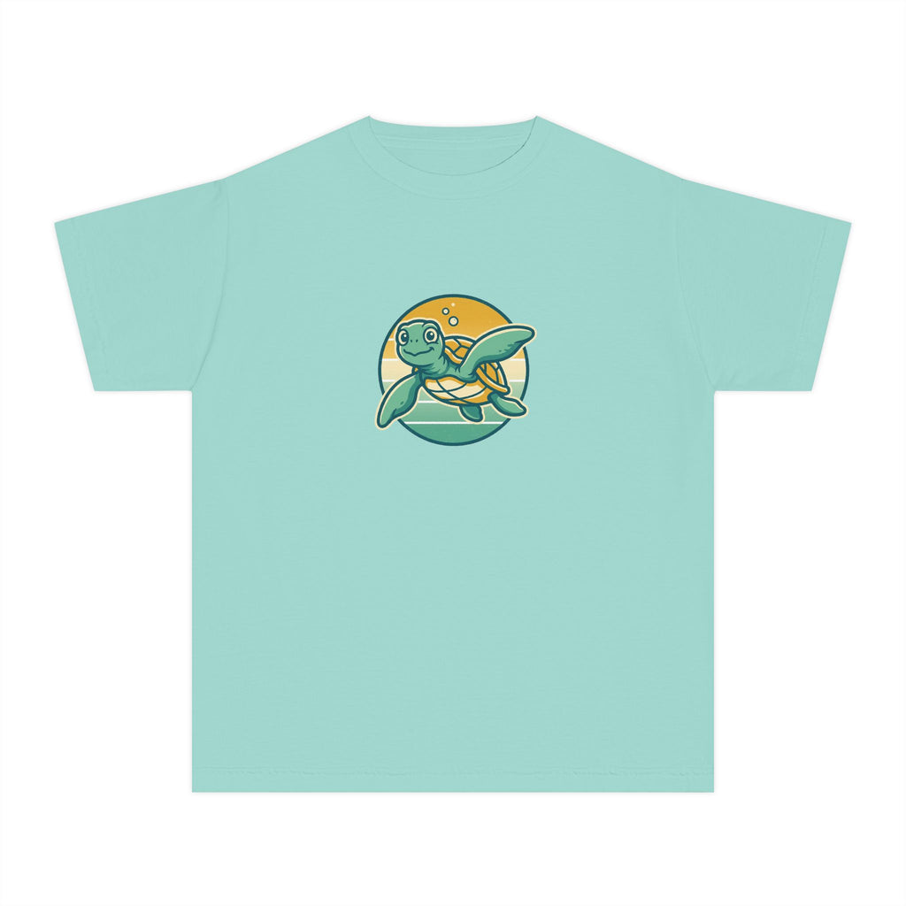 Sea Turtle Youth Shirt Retro Comfort Colors Beach Tee