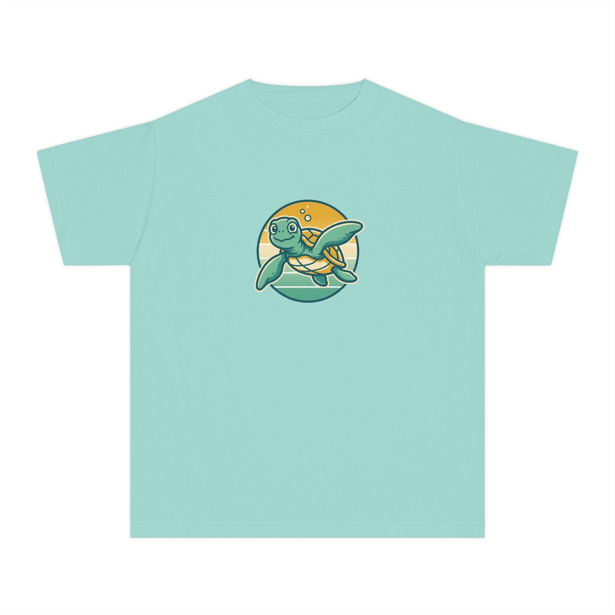 Sea Turtle Youth Shirt Retro Comfort Colors Beach Tee