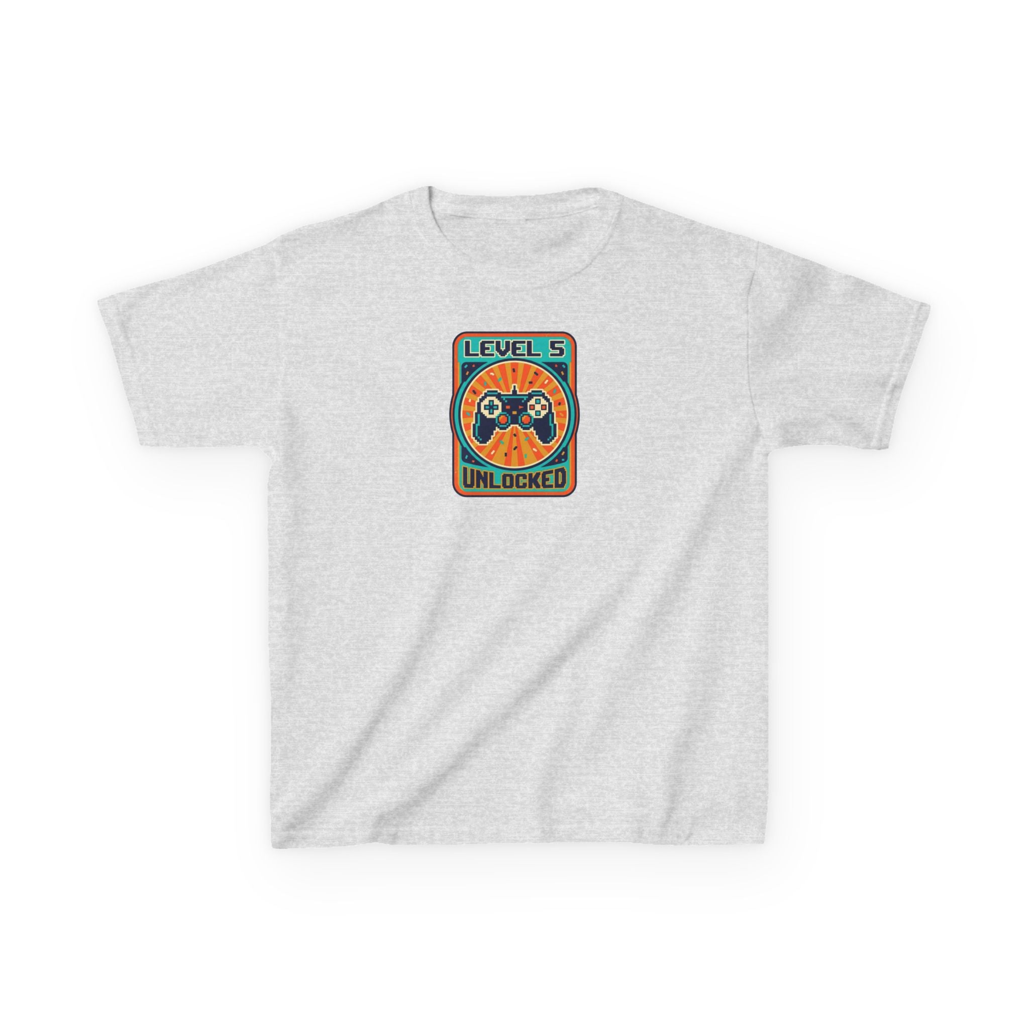 Level 5 Unlocked Birthday Shirt Gamer Kids Tee