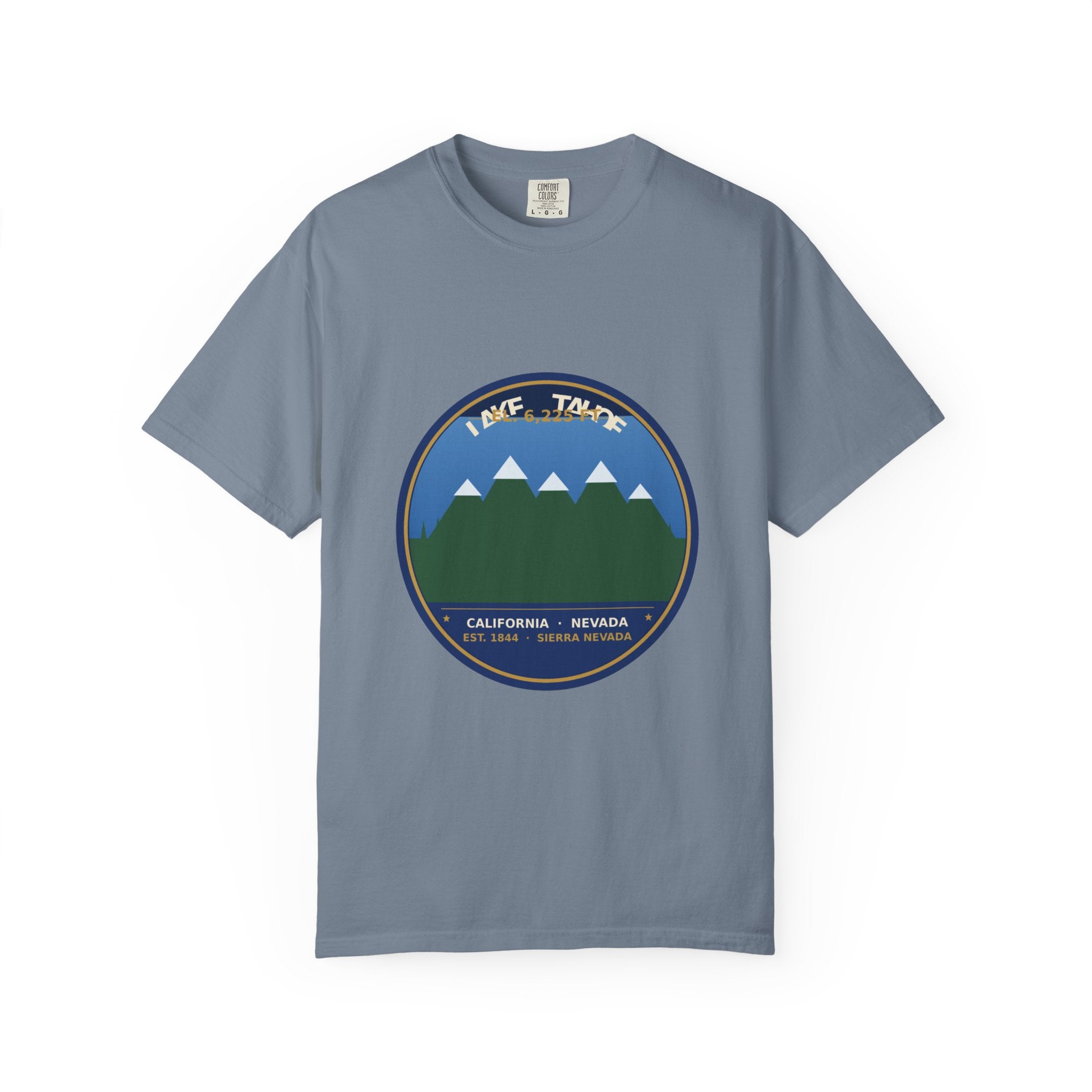 Lake Tahoe Alpine Badge Tee | Comfort Colors 1717