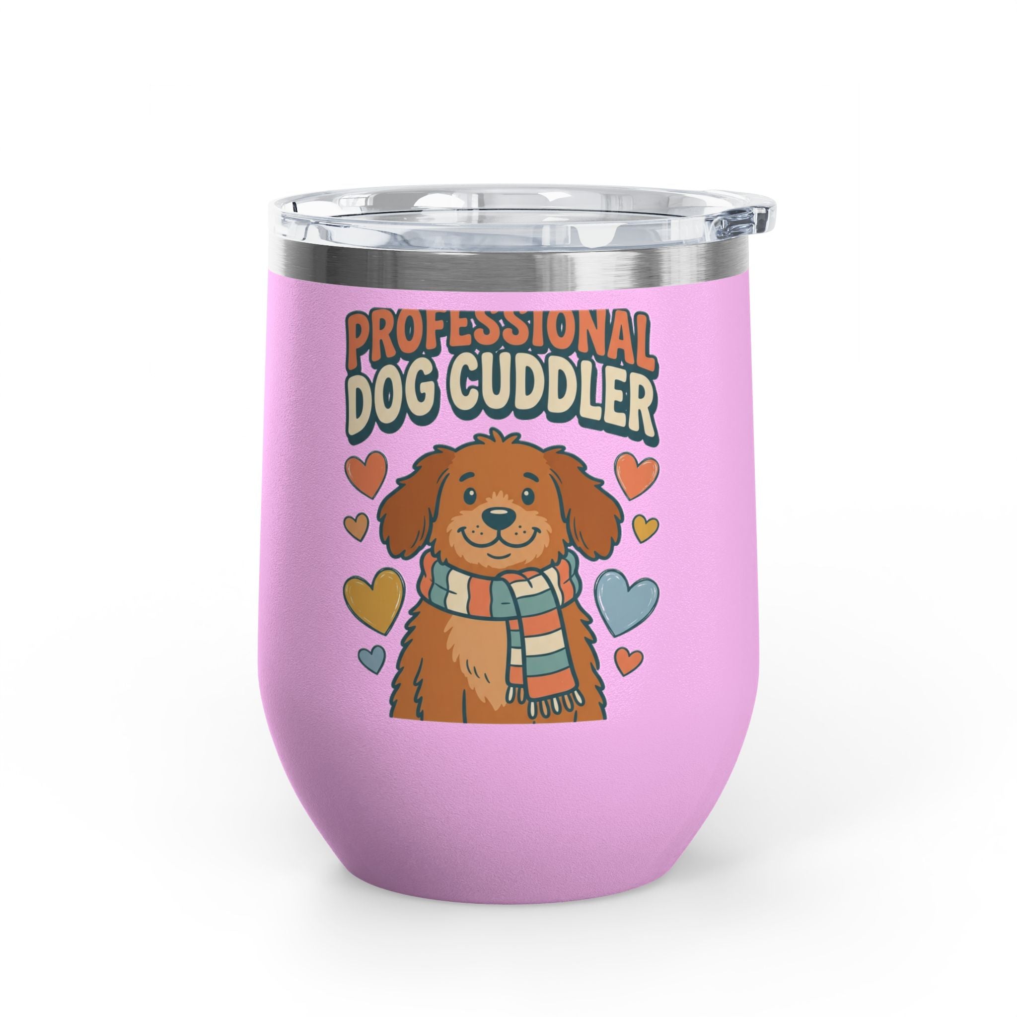 Professional Dog Cuddler 12oz Tumbler | Dog Mom Gift Insulated Mug