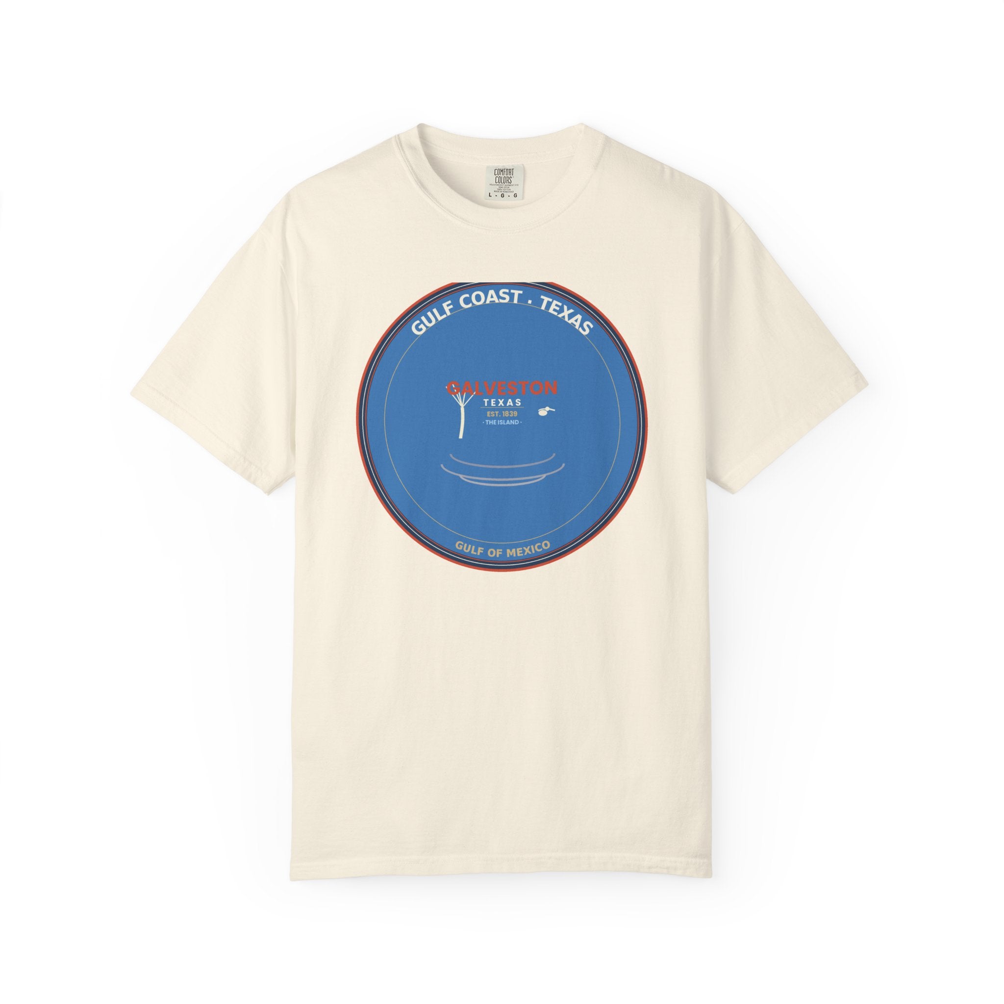 Galveston Texas Vintage Coastal Tee | Comfort Colors 1717