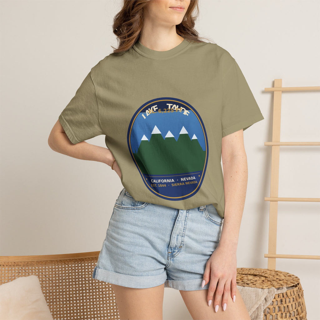 Lake Tahoe Alpine Badge Tee | Comfort Colors 1717