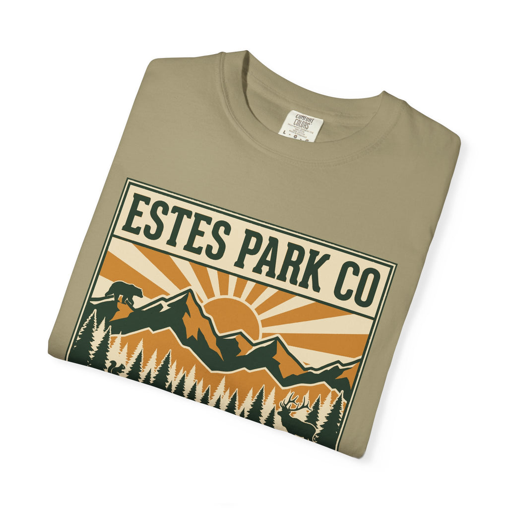 Estes Park CO Hidden Wildlife Tee | Forest Green EST. 1917 | Comfort Colors