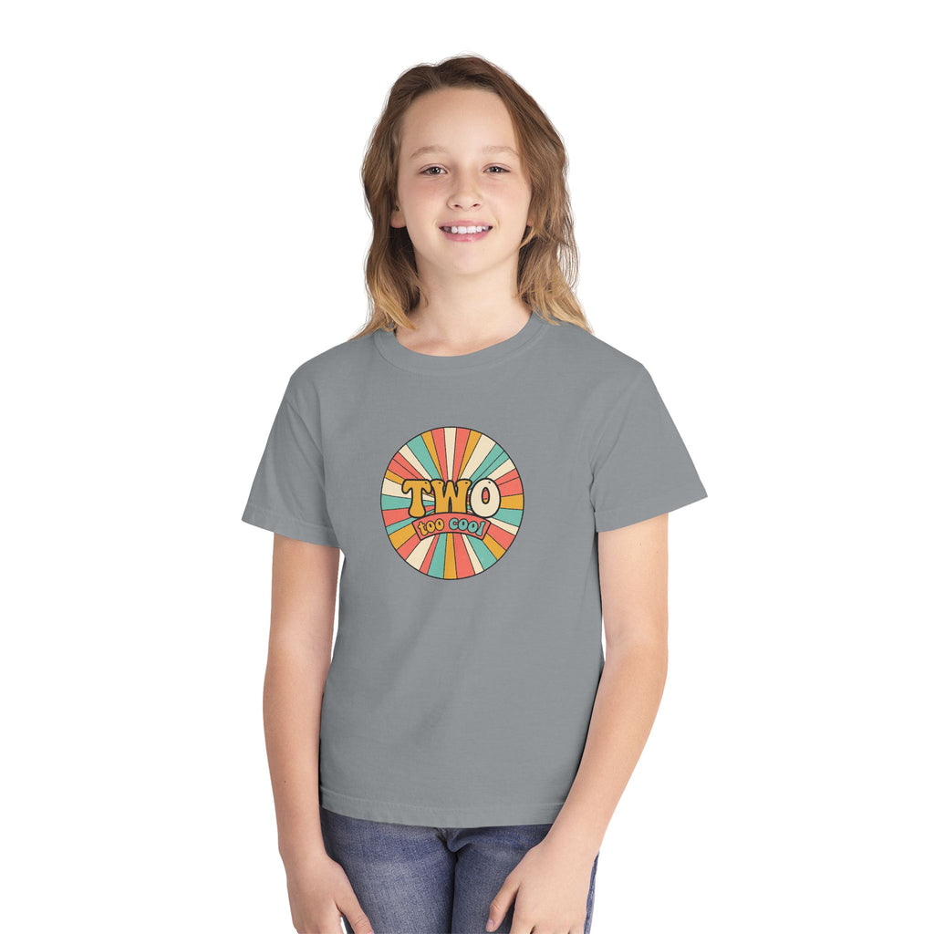 2nd Birthday Shirt TWO Too Cool Youth Comfort Colors Tee