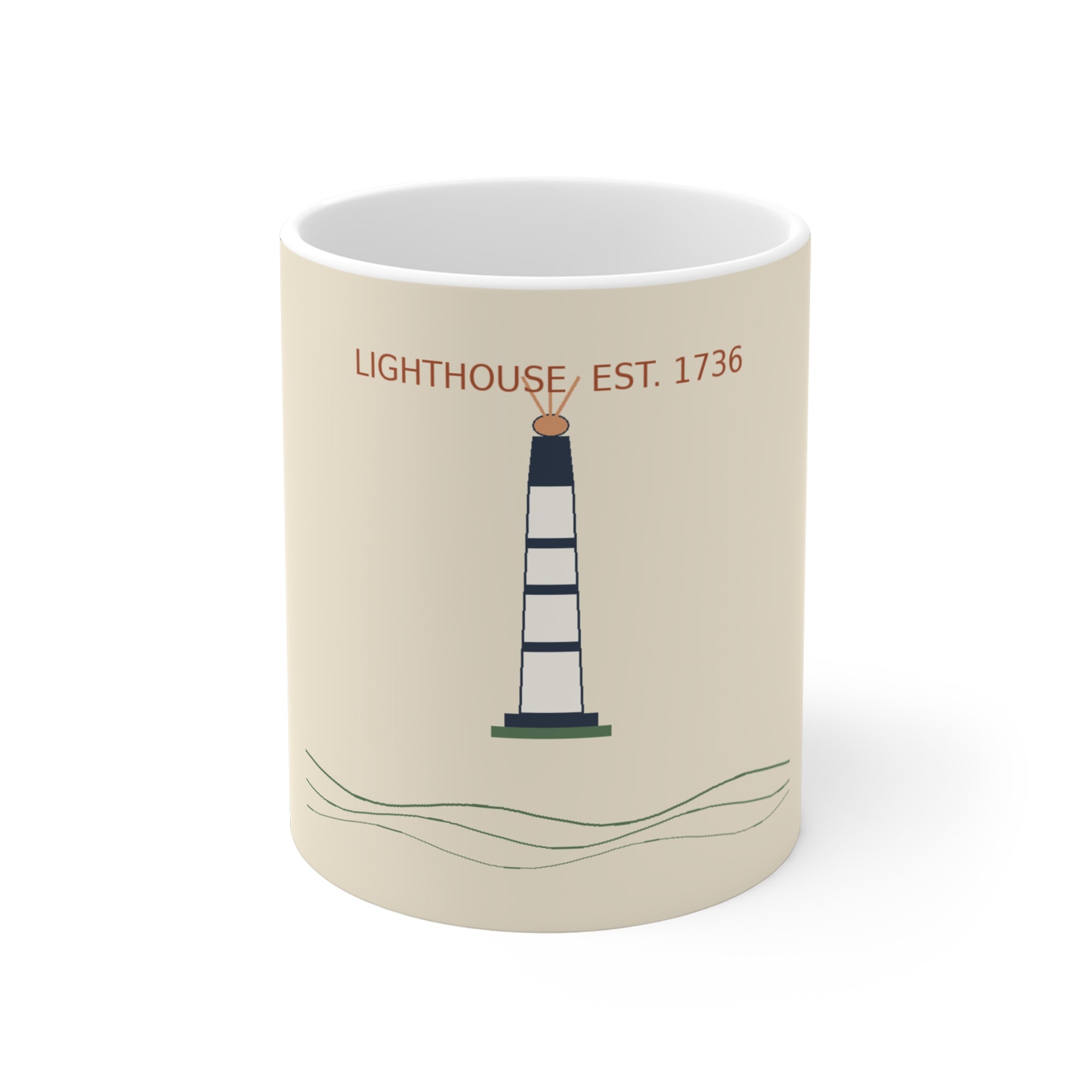 Tybee Island Coffee Mug | Tybee Lighthouse Badge | Georgia