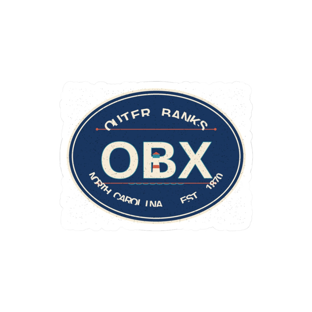 Outer Banks OBX Sticker | Vintage North Carolina Lighthouse Badge