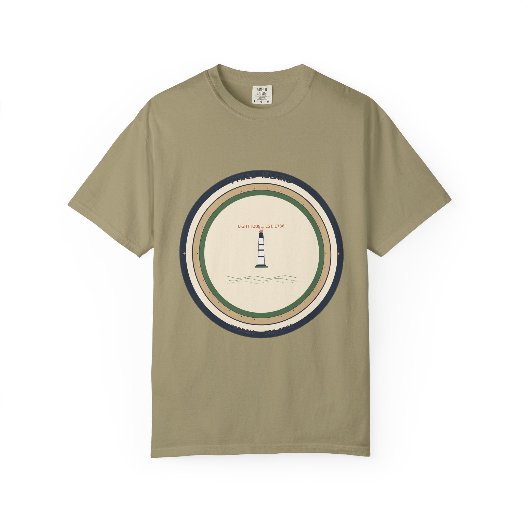 Tybee Island Tee | Tybee Lighthouse Badge | Comfort Colors | Georgia