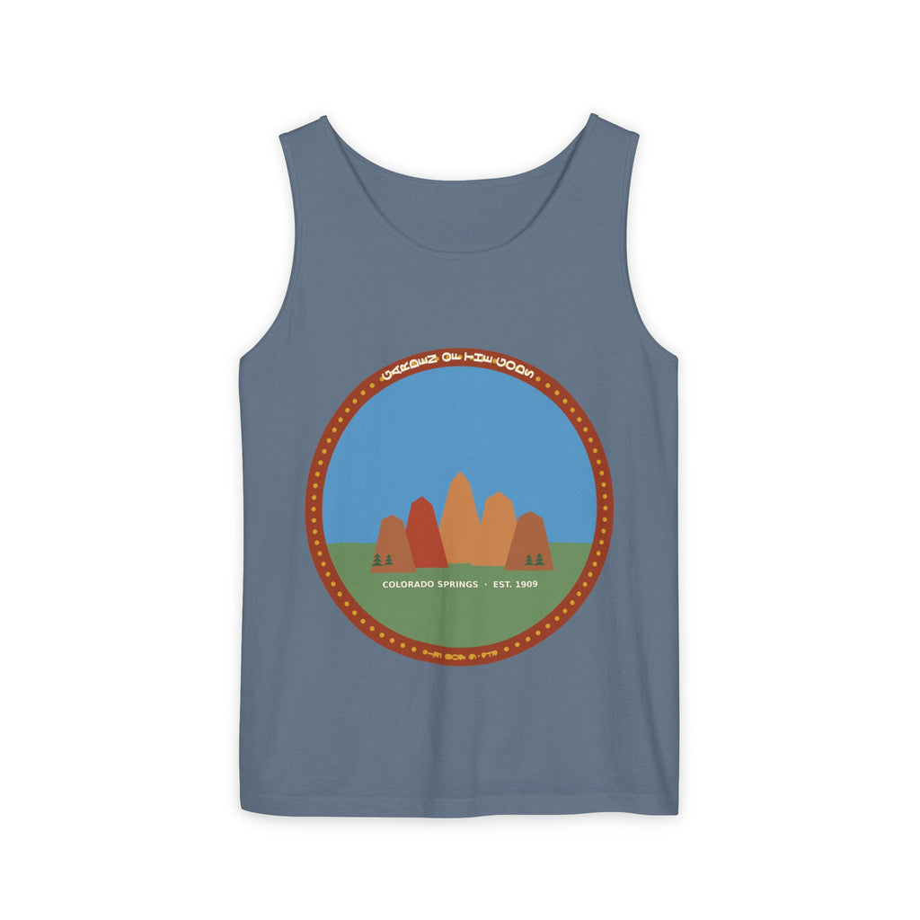 Garden of the Gods Colorado Badge Tank Top