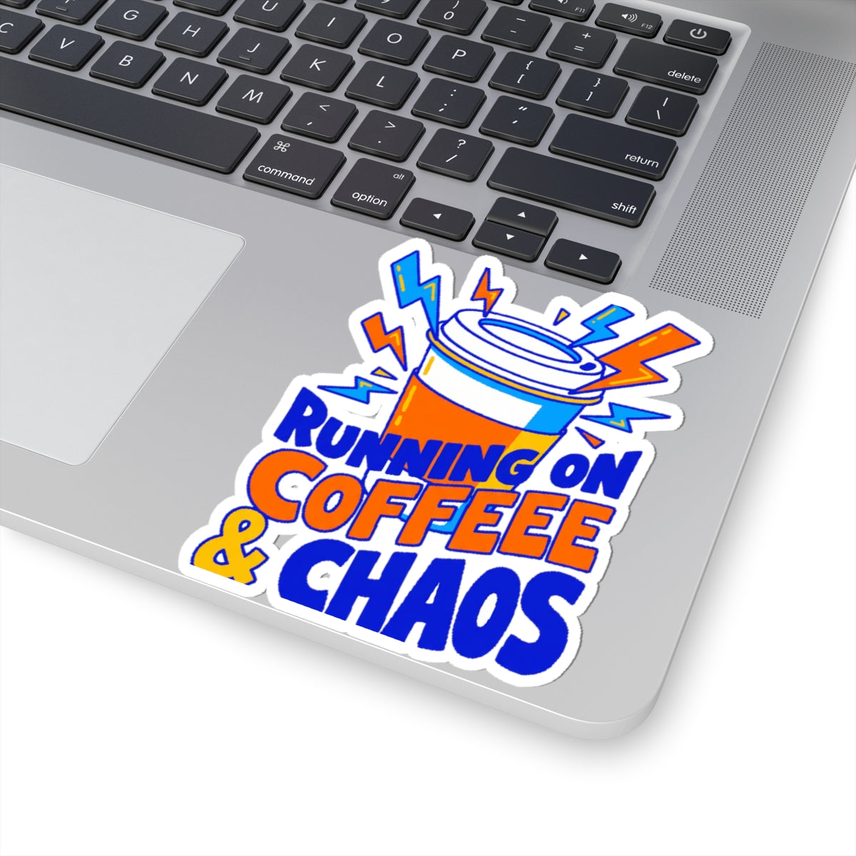 Running on Coffee & Chaos Sticker | Kiss-Cut Vinyl