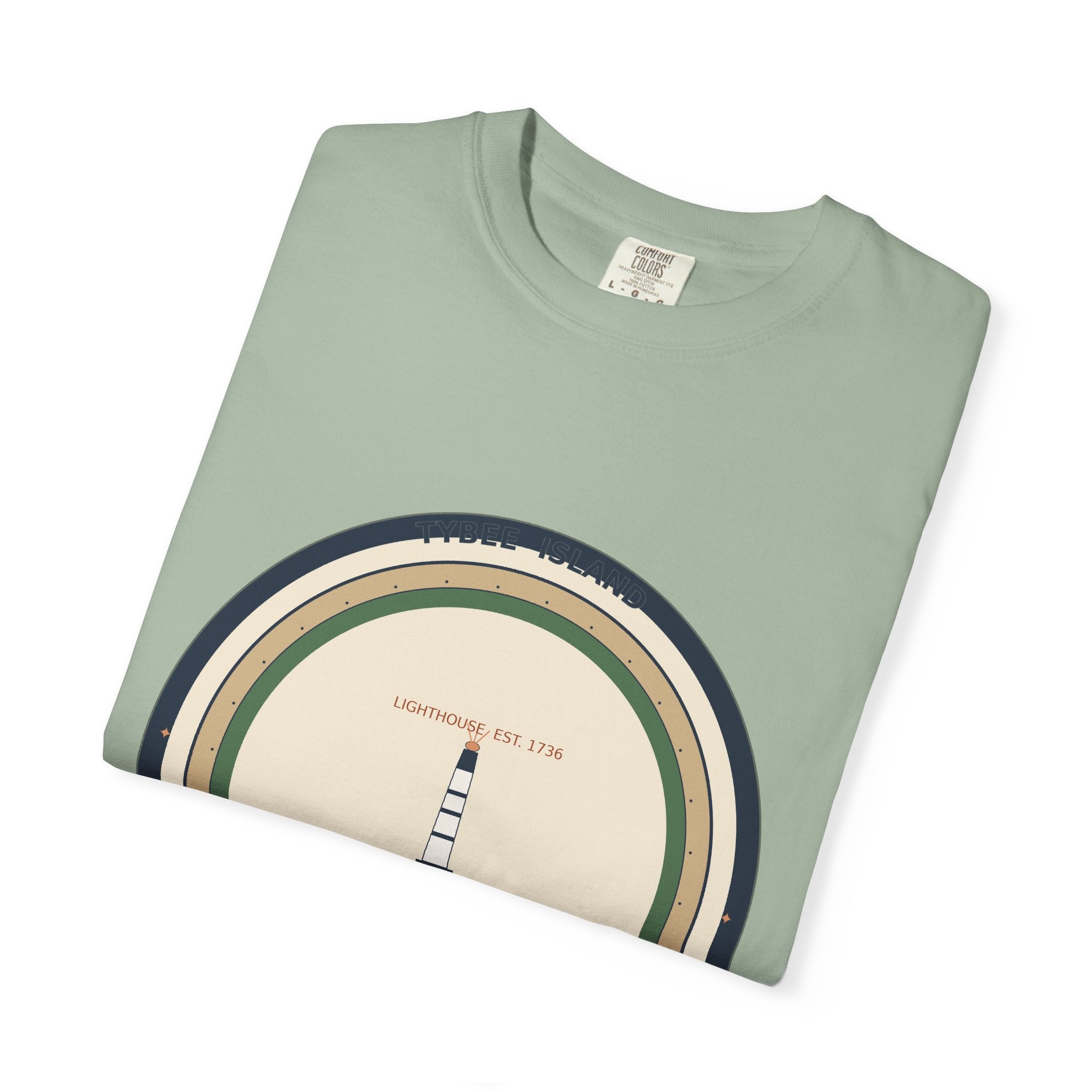 Tybee Island Tee | Tybee Lighthouse Badge | Comfort Colors | Georgia