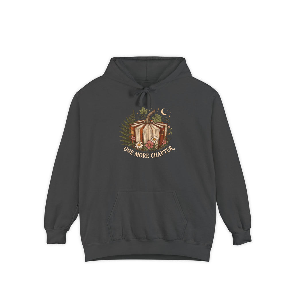 Book Lover Hoodie | One More Chapter Autumn Reading Art | Comfort Colors Garment Dyed