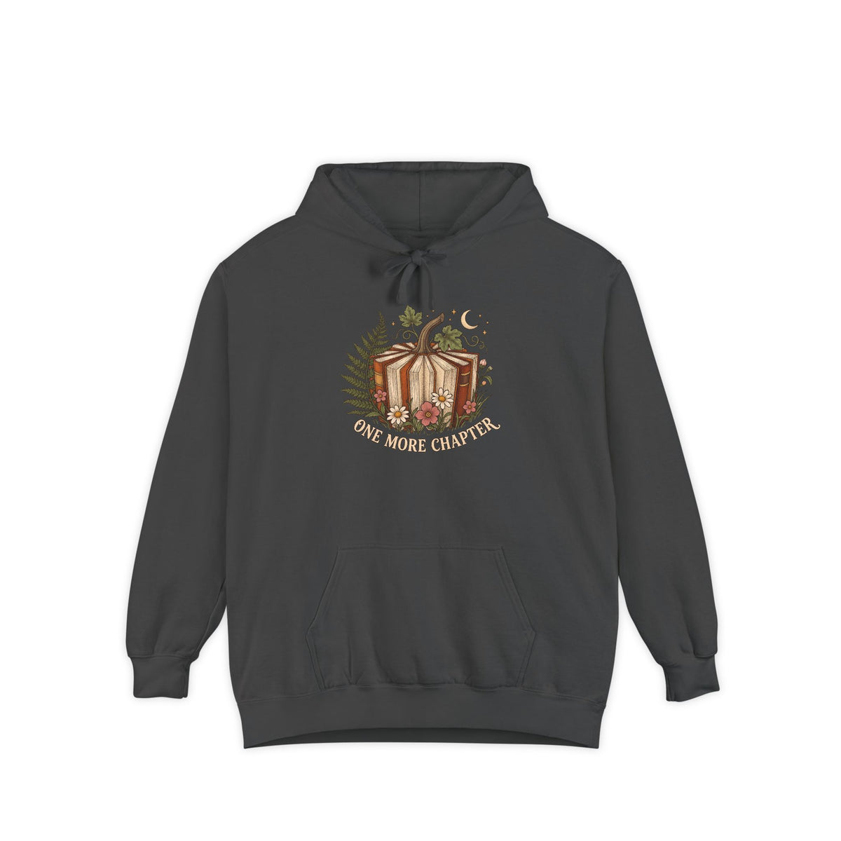 Book Lover Hoodie | One More Chapter Autumn Reading Art | Comfort Colors Garment Dyed