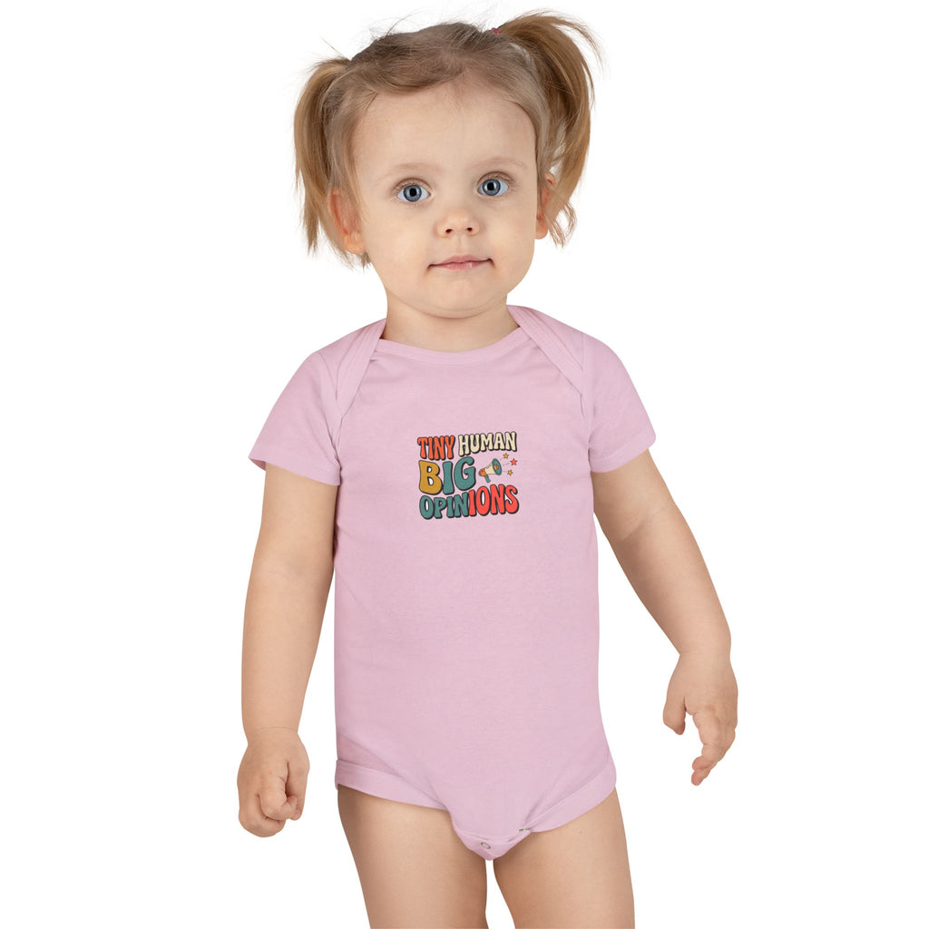 Tiny Human Big Opinions Baby Bodysuit Funny Baby Gift