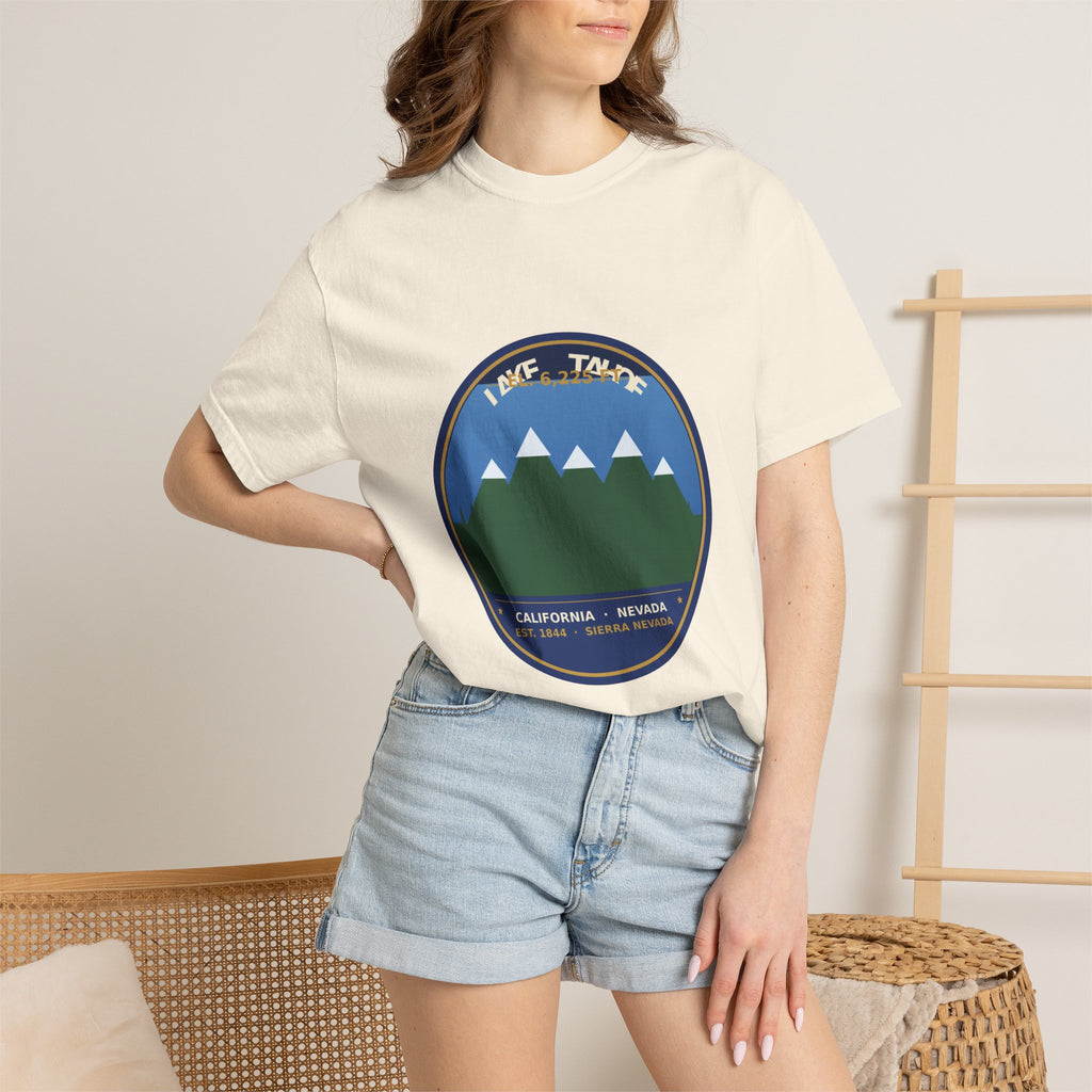 Lake Tahoe Alpine Badge Tee | Comfort Colors 1717