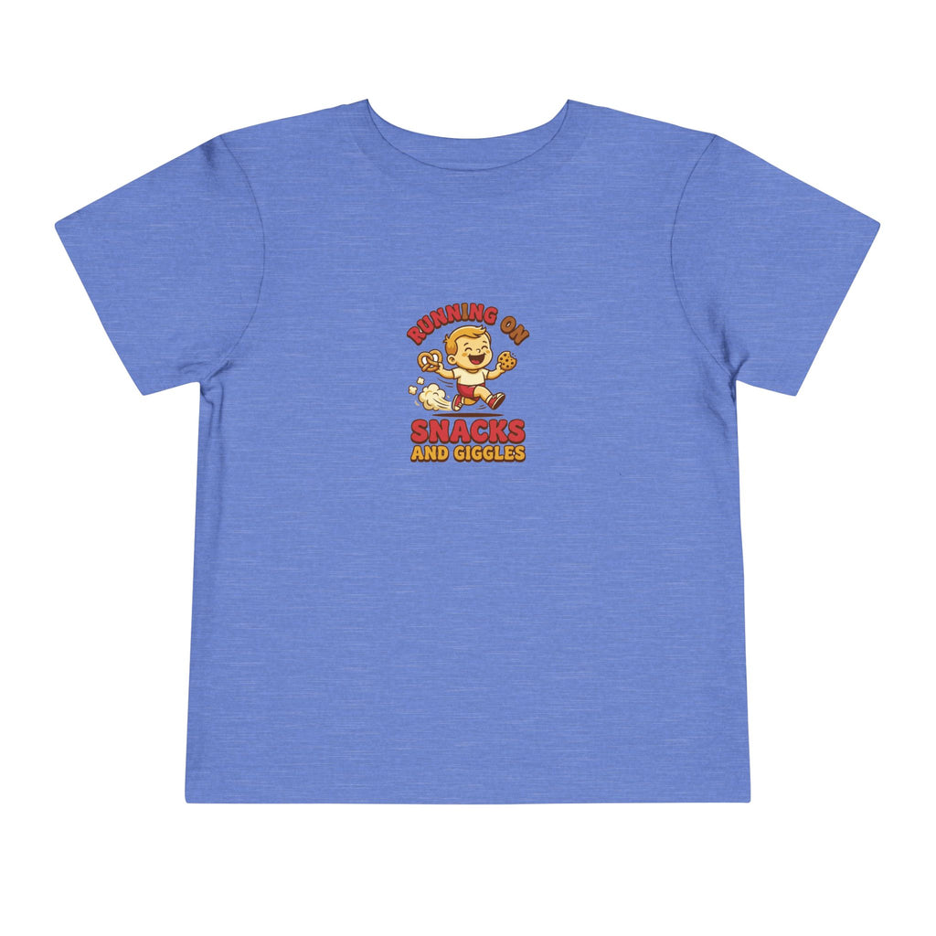 Running on Snacks and Giggles Toddler Shirt Funny Tee