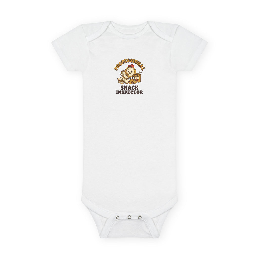 Professional Snack Inspector Baby Bodysuit Funny Snack Gift