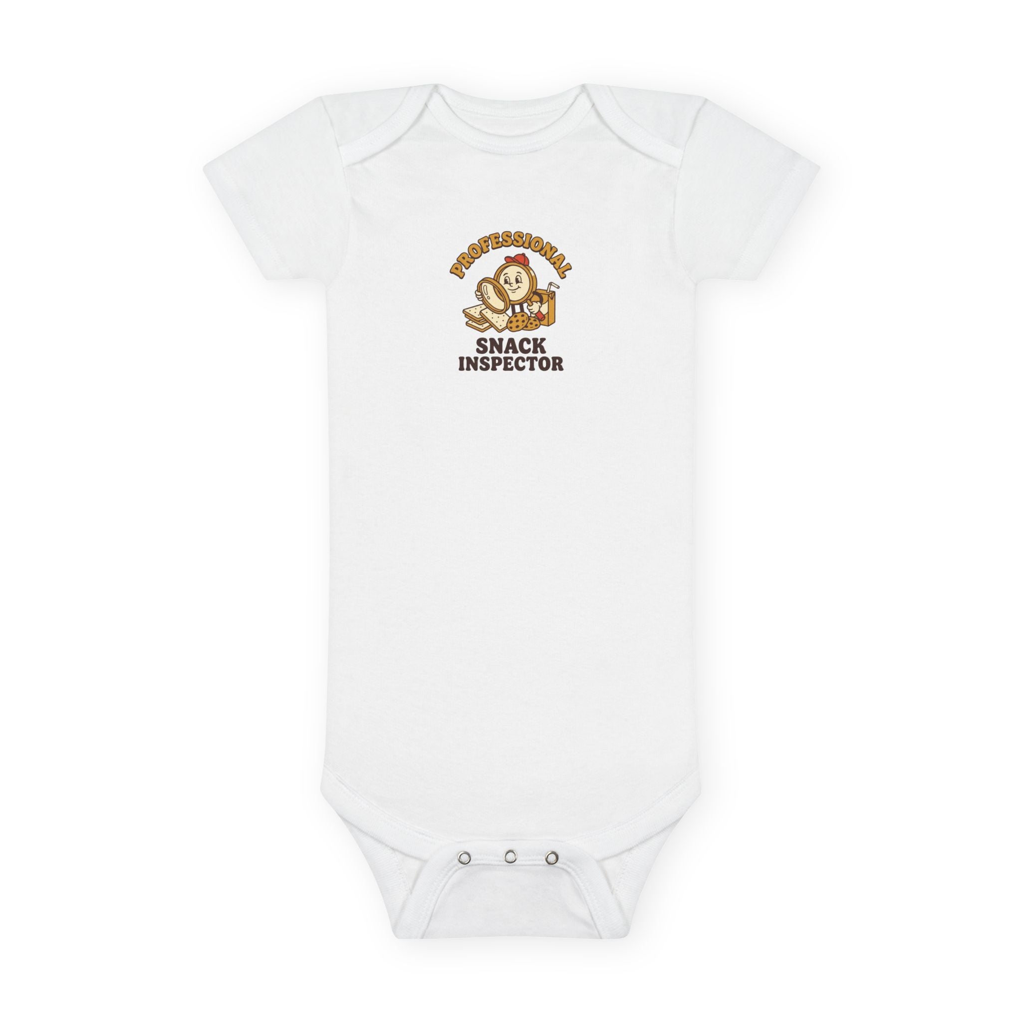 Professional Snack Inspector Baby Bodysuit Funny Snack Gift