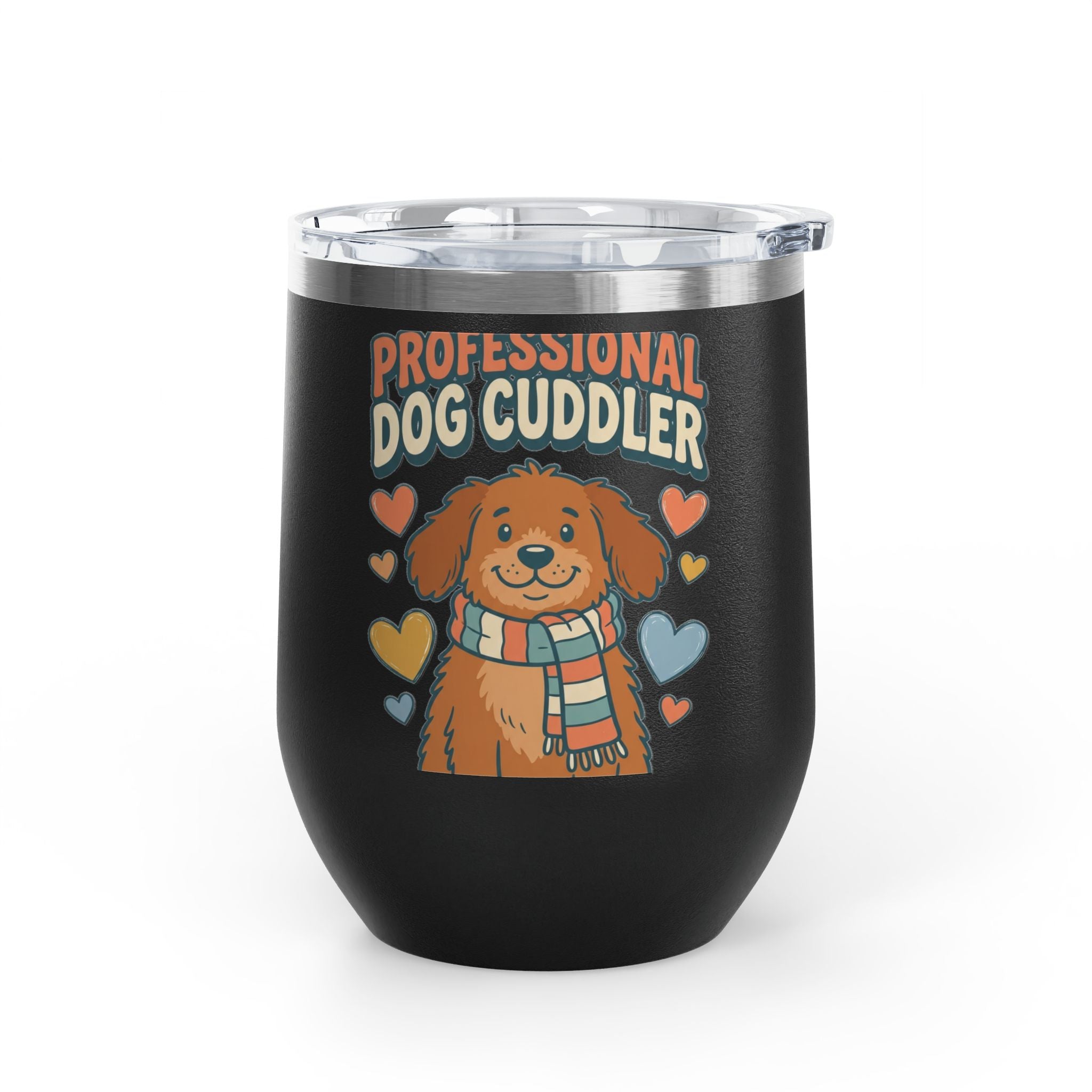 Professional Dog Cuddler 12oz Tumbler | Dog Mom Gift Insulated Mug