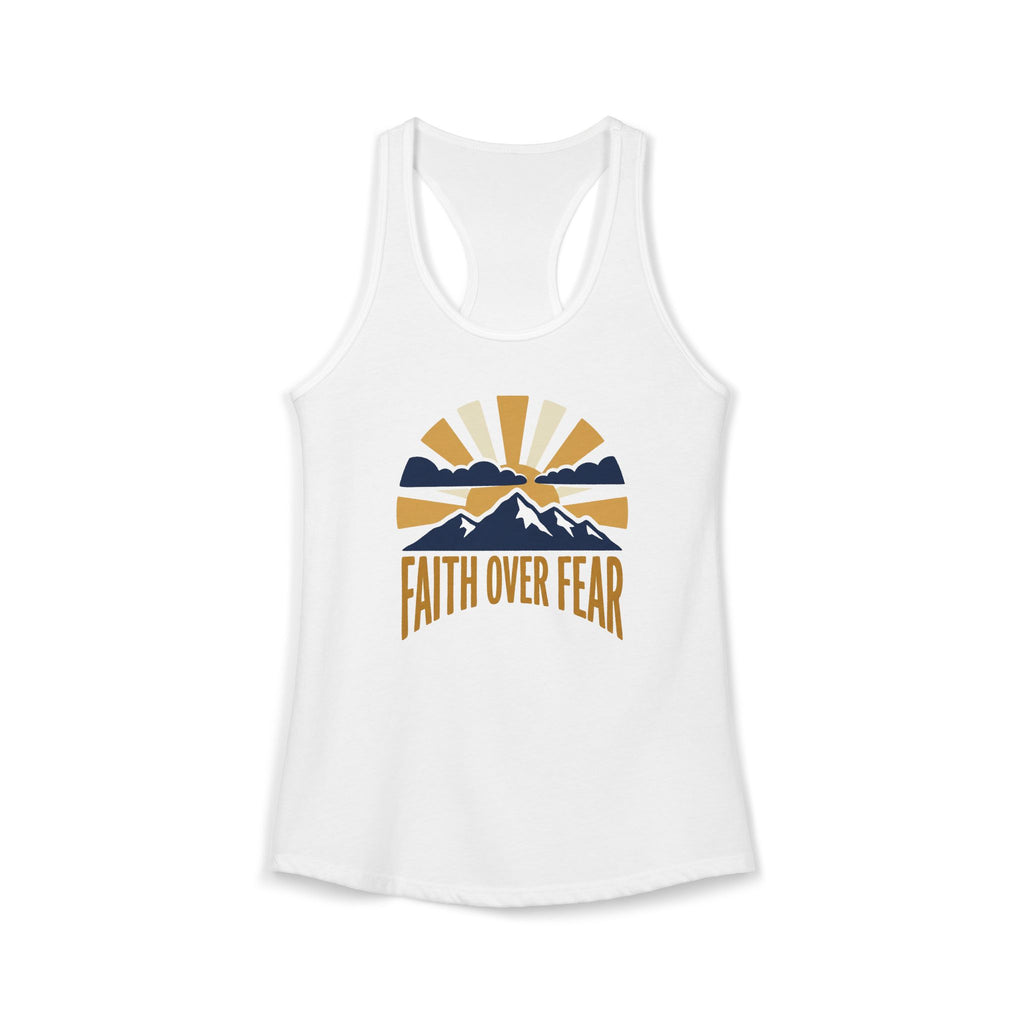 Faith Over Fear Racerback Tank | Christian Gym Tank Top