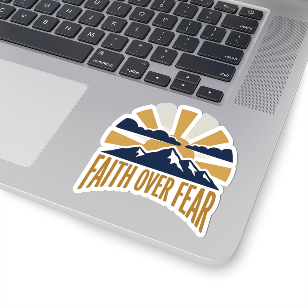 Faith Over Fear Sticker | Inspirational Christian Vinyl Decal