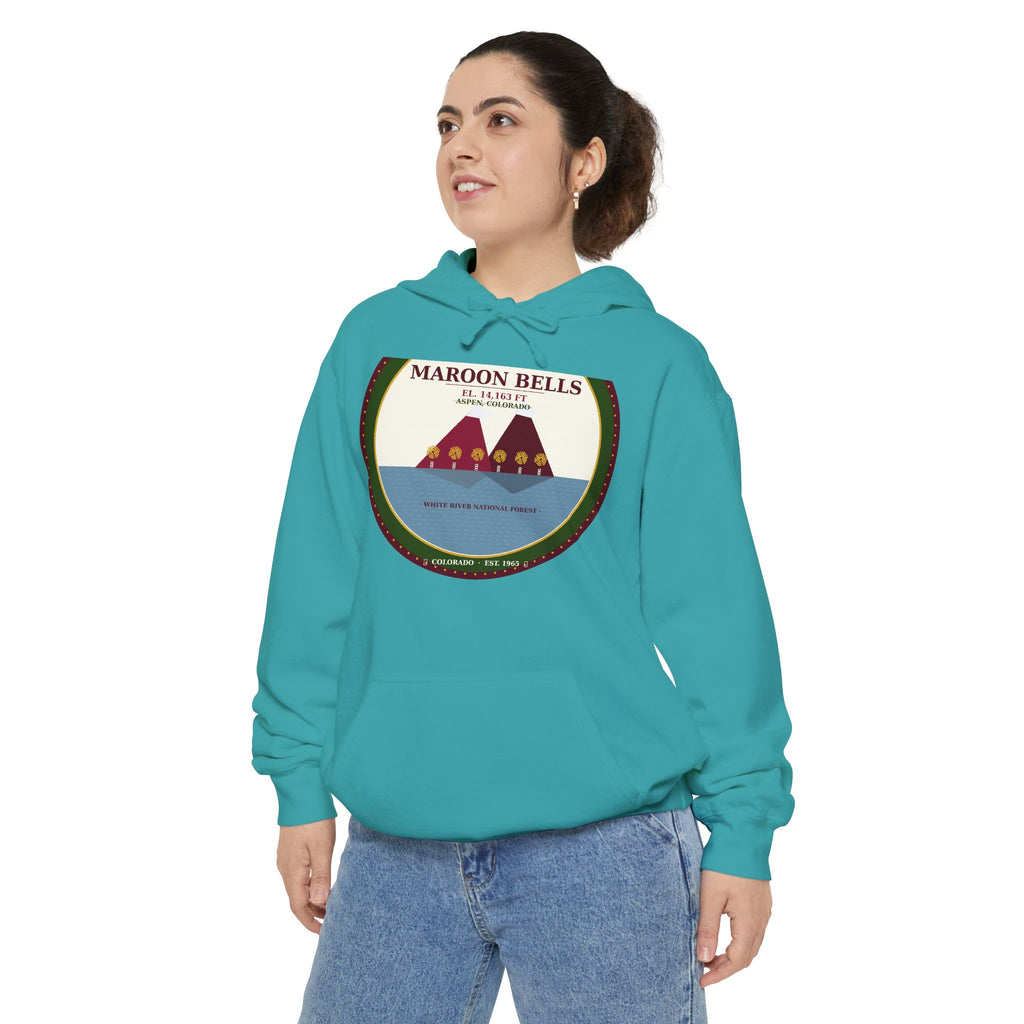 Maroon Bells Badge Hoodie — Colorado 14er