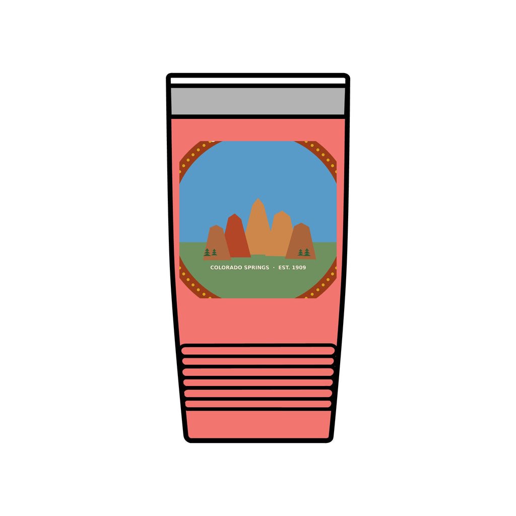 Garden of the Gods Colorado Badge 20oz Tumbler