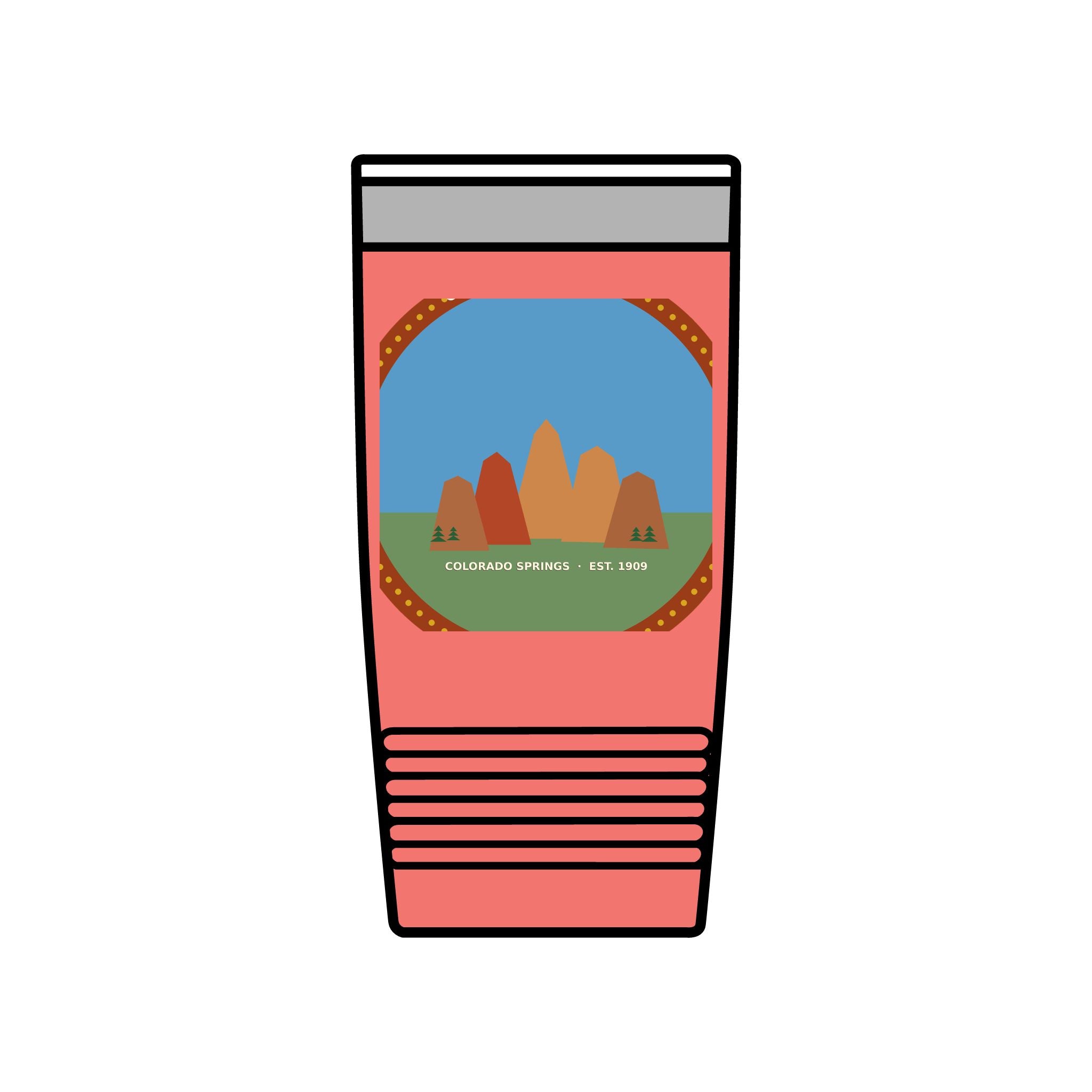 Garden of the Gods Colorado Badge 20oz Tumbler