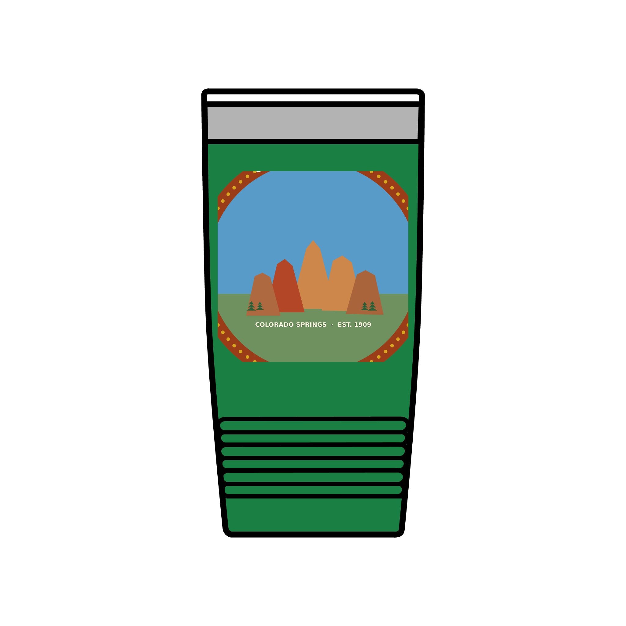 Garden of the Gods Colorado Badge 20oz Tumbler