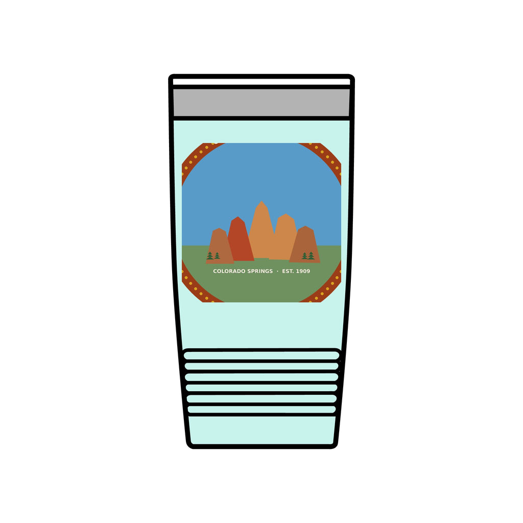 Garden of the Gods Colorado Badge 20oz Tumbler