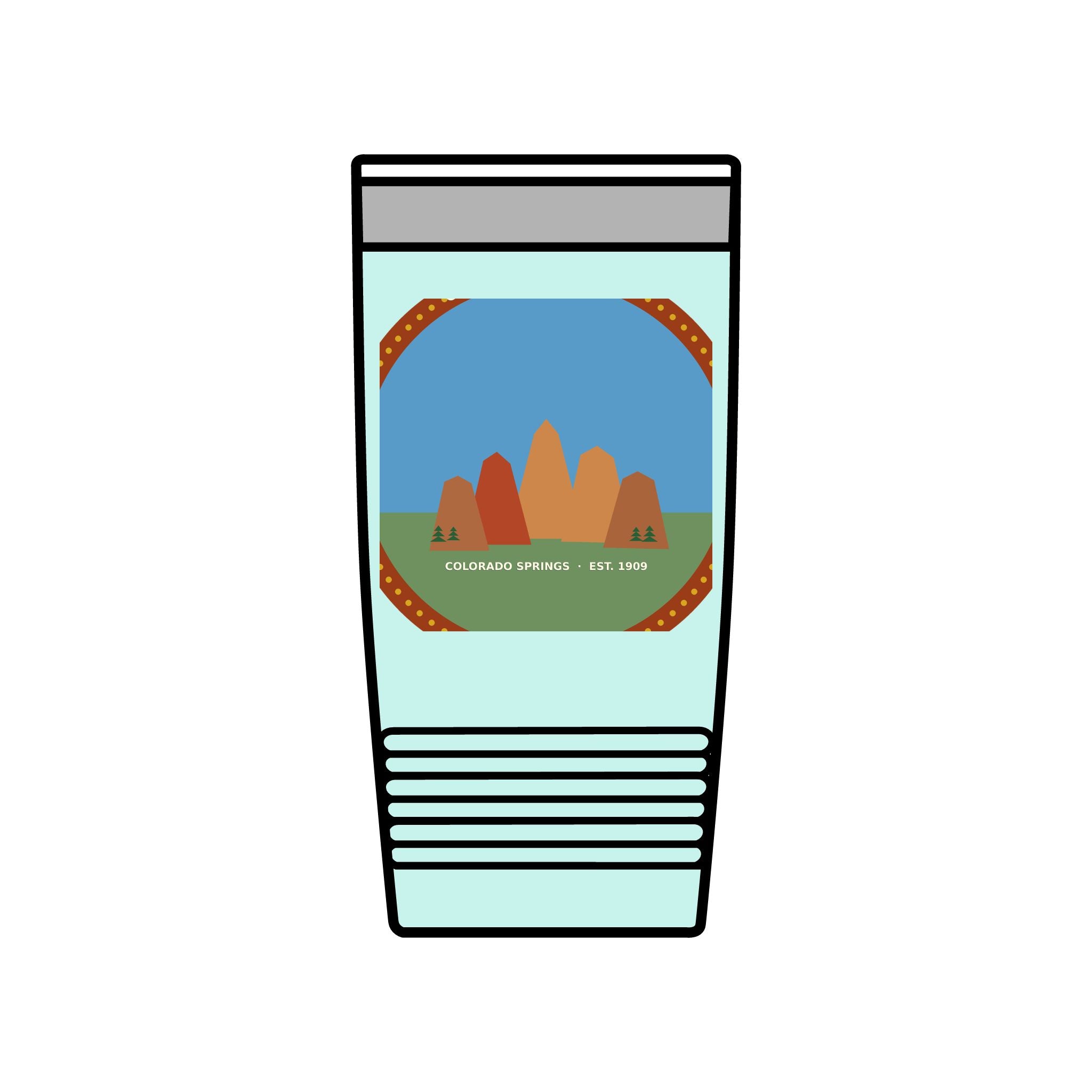 Garden of the Gods Colorado Badge 20oz Tumbler