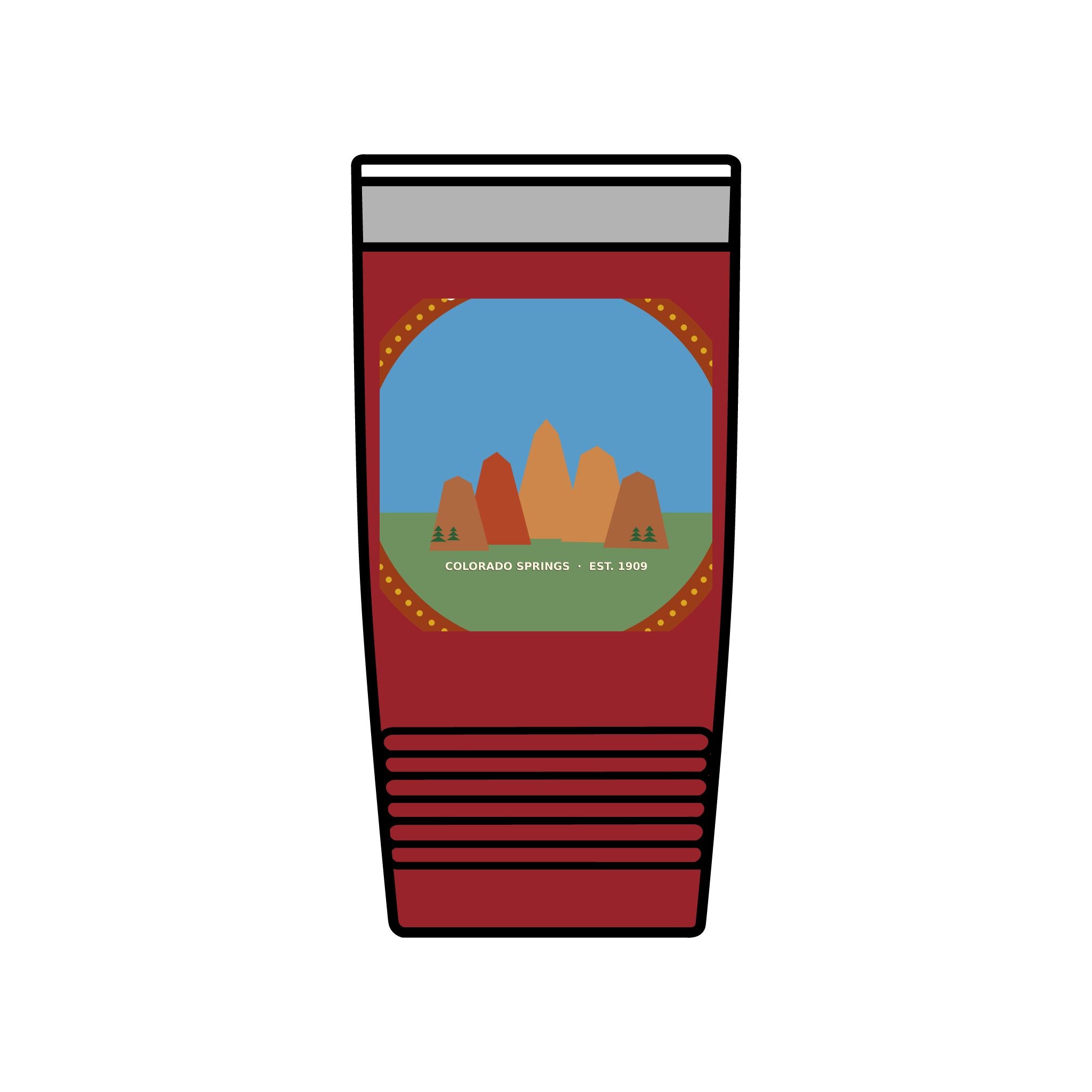 Garden of the Gods Colorado Badge 20oz Tumbler