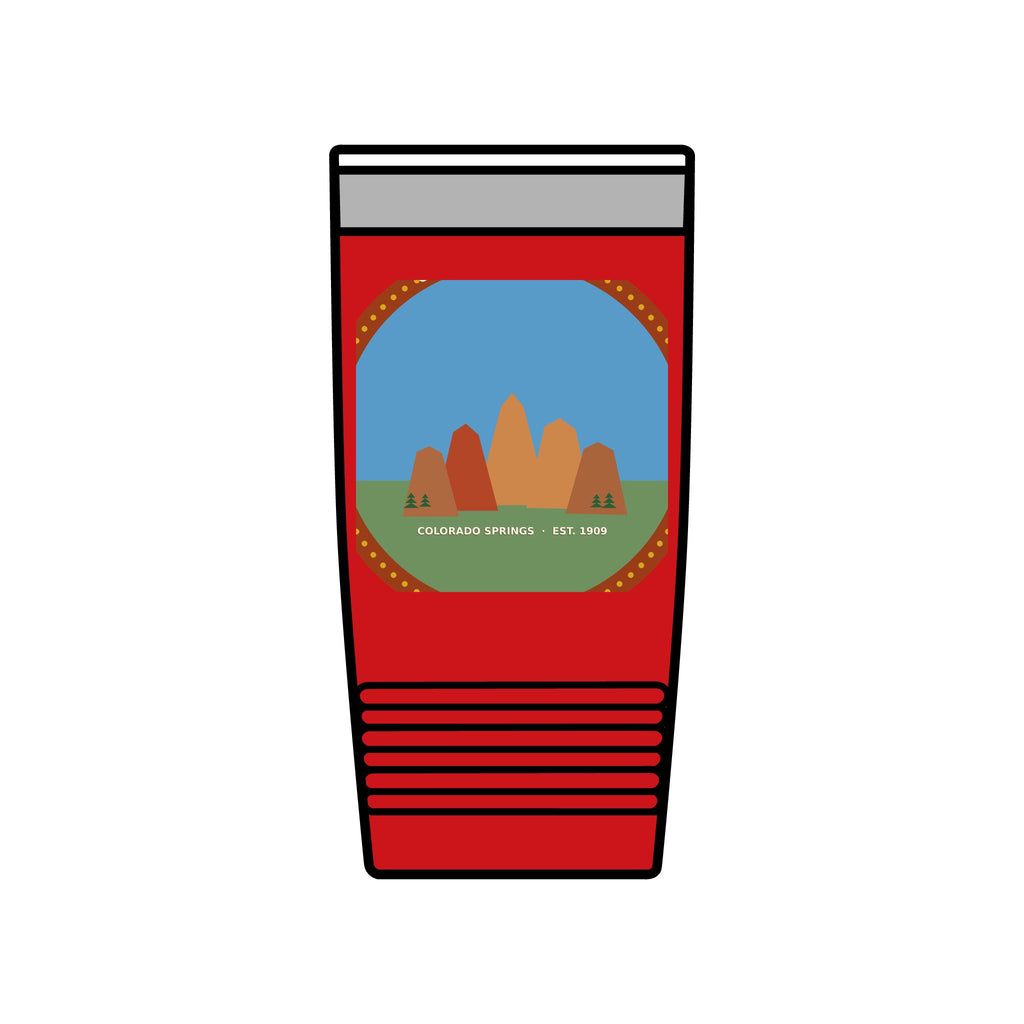 Garden of the Gods Colorado Badge 20oz Tumbler