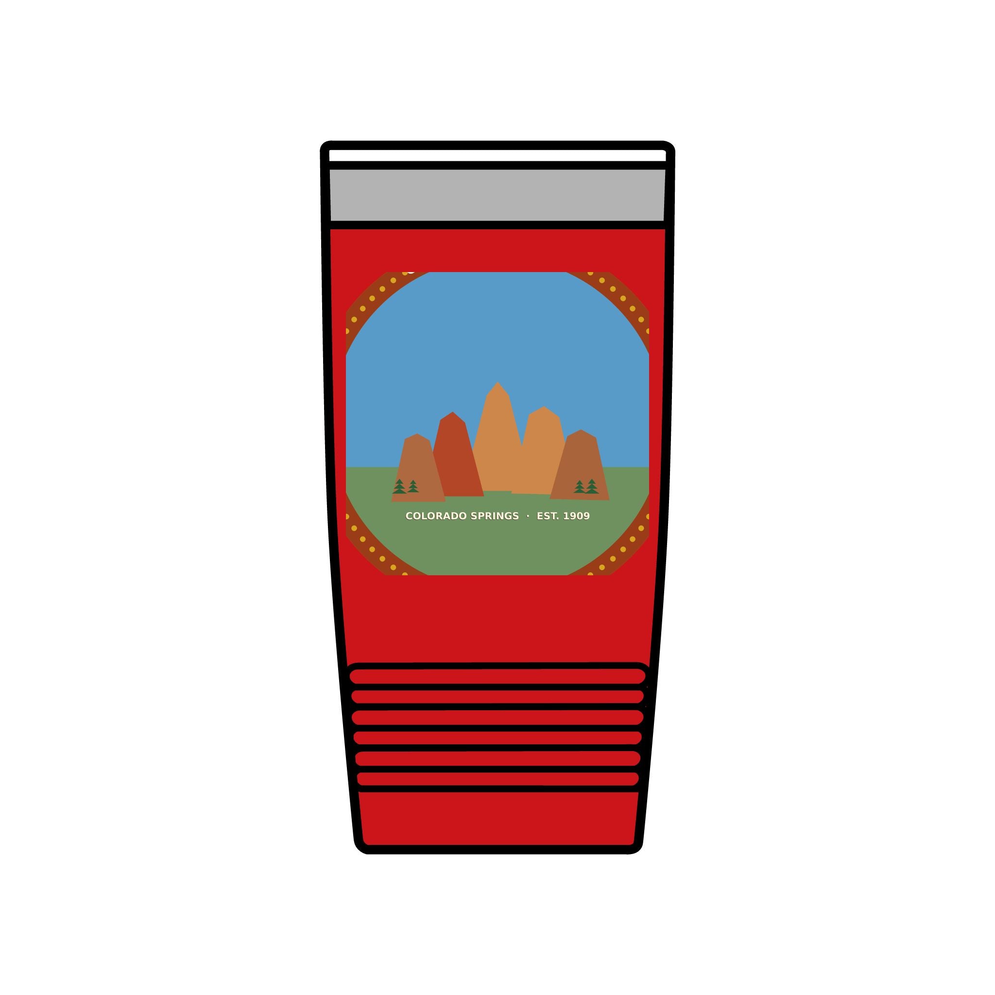 Garden of the Gods Colorado Badge 20oz Tumbler