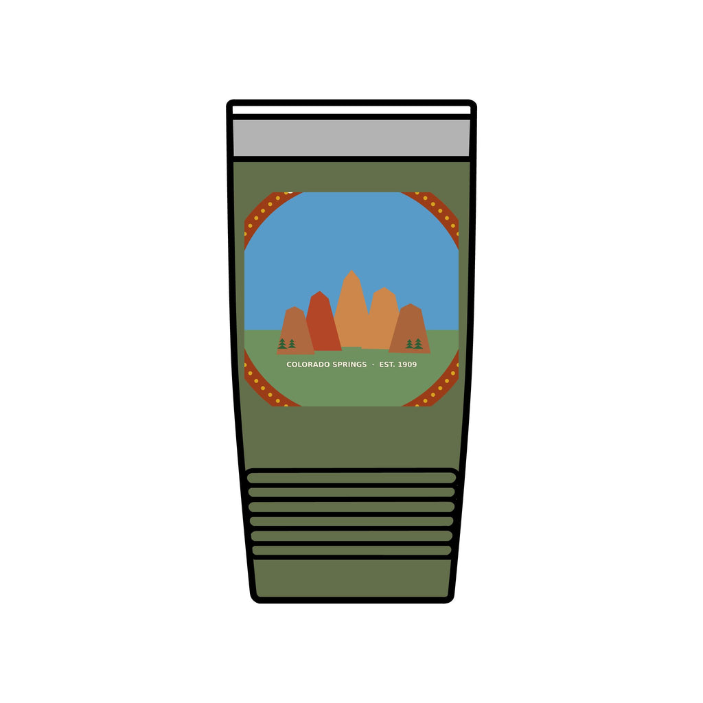 Garden of the Gods Colorado Badge 20oz Tumbler
