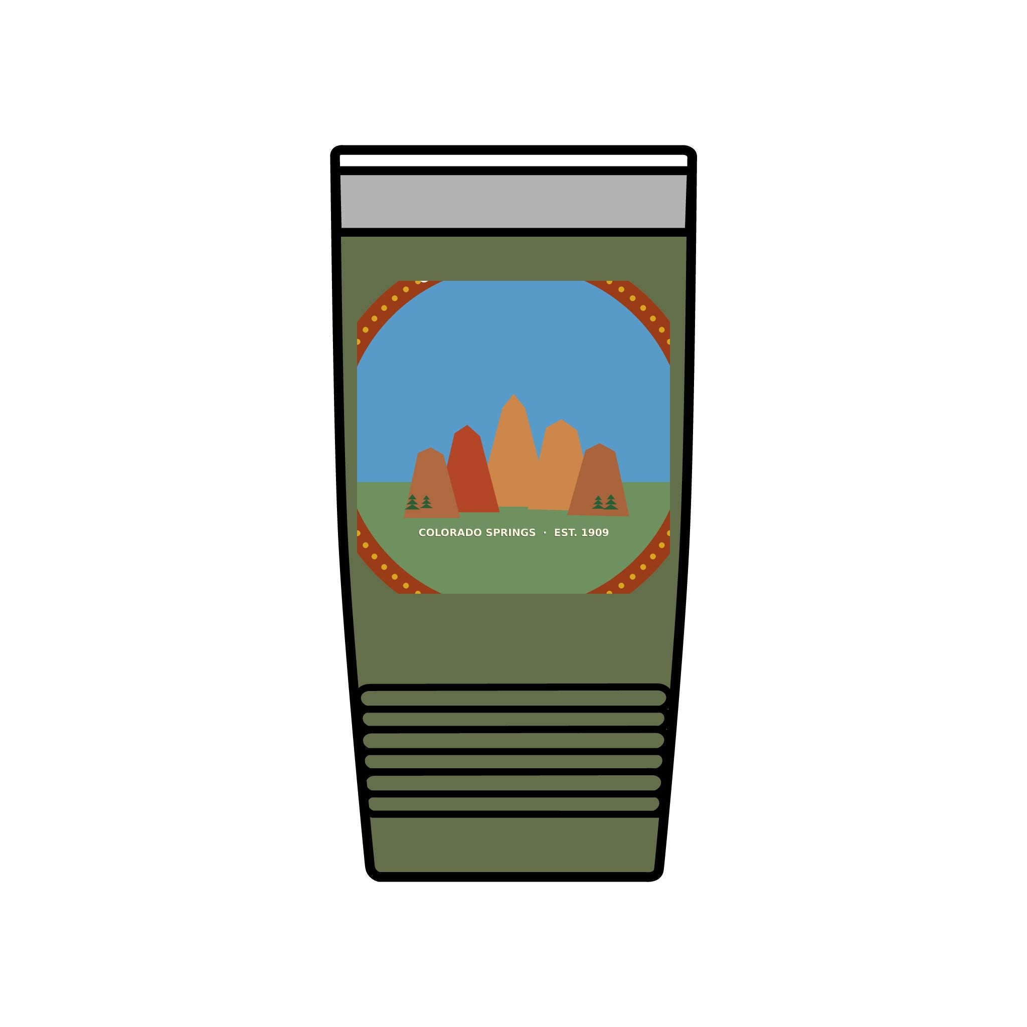 Garden of the Gods Colorado Badge 20oz Tumbler