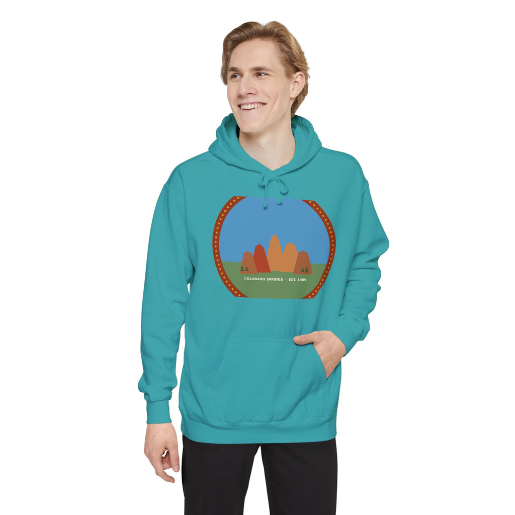 Garden of the Gods Colorado Badge Hoodie